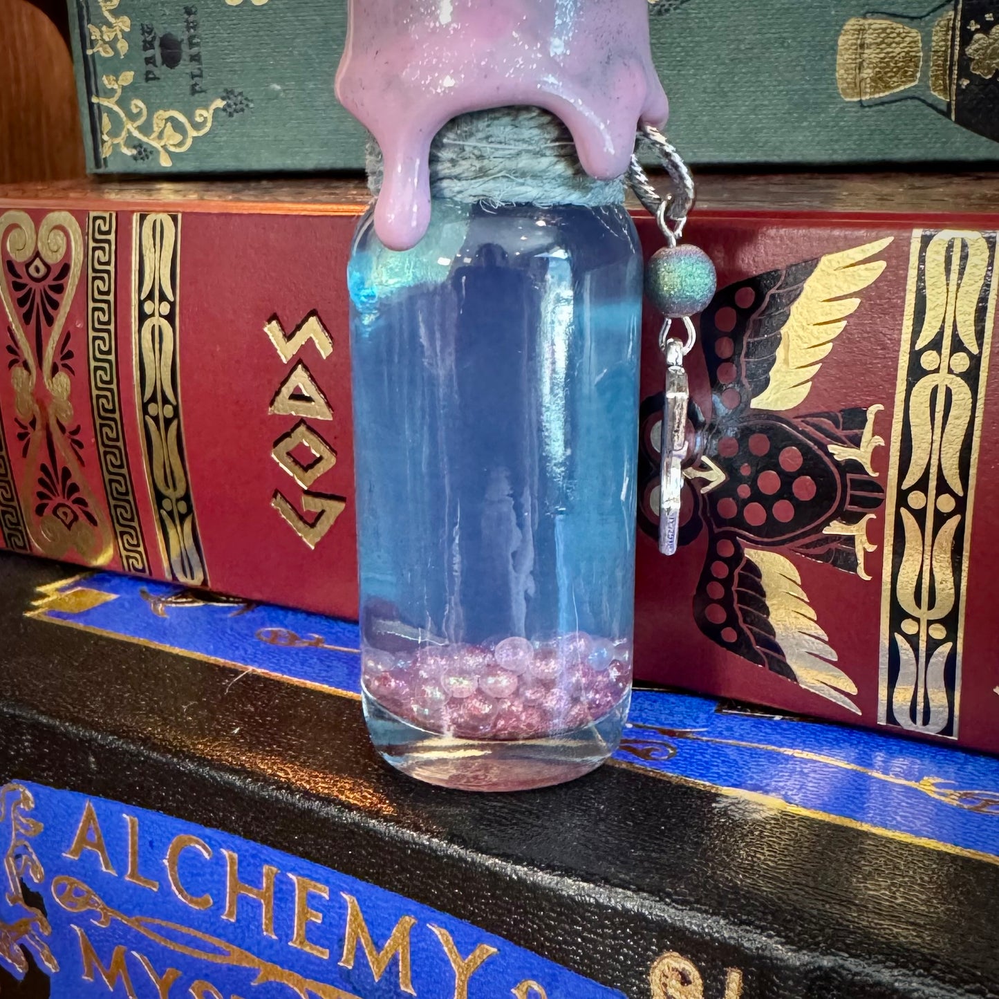 True to Self, A Blue to Pink Color Change Mini Potion Bottle Fidget