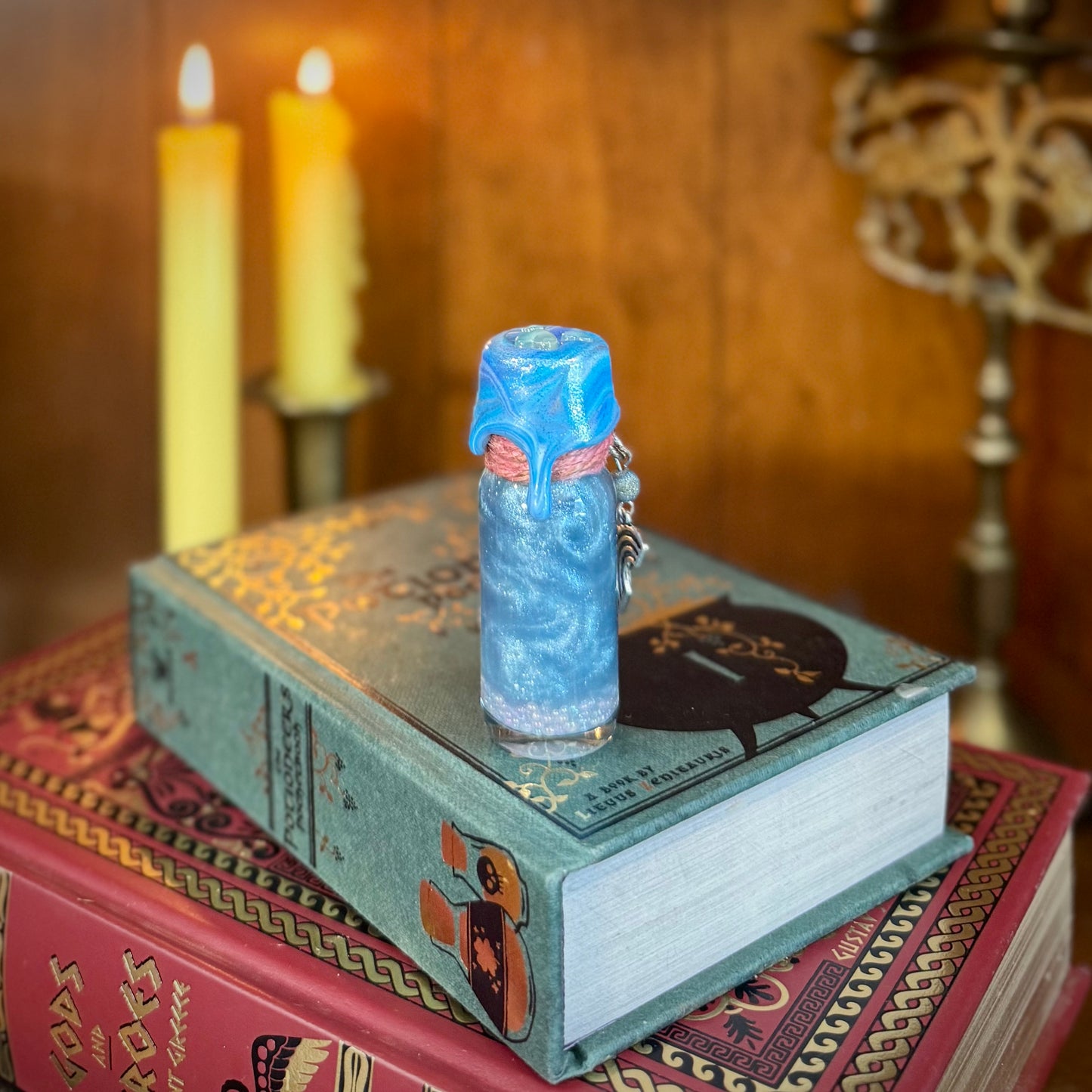 True to Self, A Pink to Blue Color Change Mini Potion Bottle Fidget