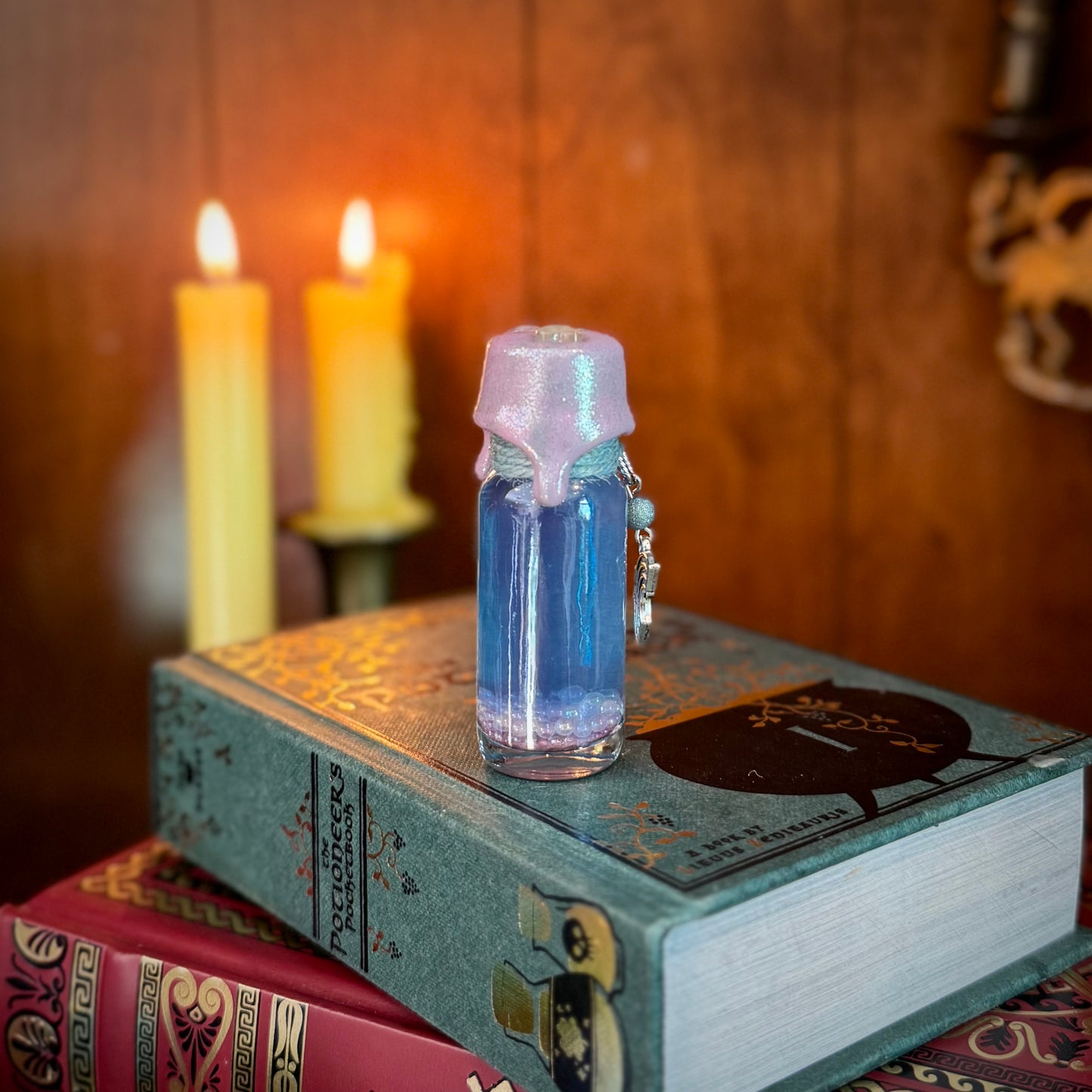 True to Self, A Blue to Pink Color Change Mini Potion Bottle Fidget