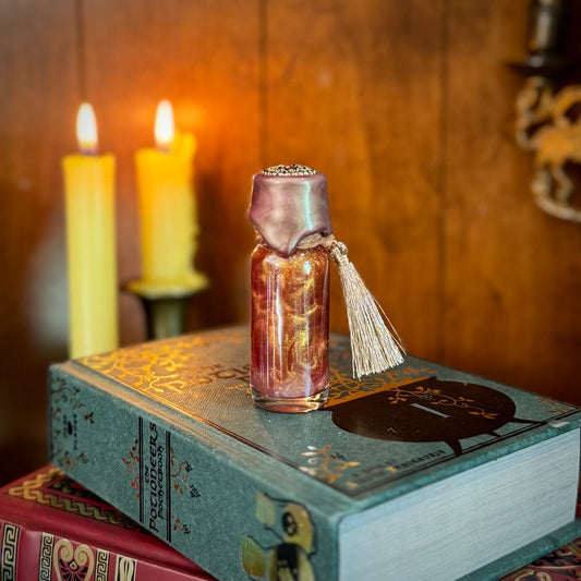 Self Love, A Rose Quartz Infused Mini Potion Bottle Fidget TASSEL