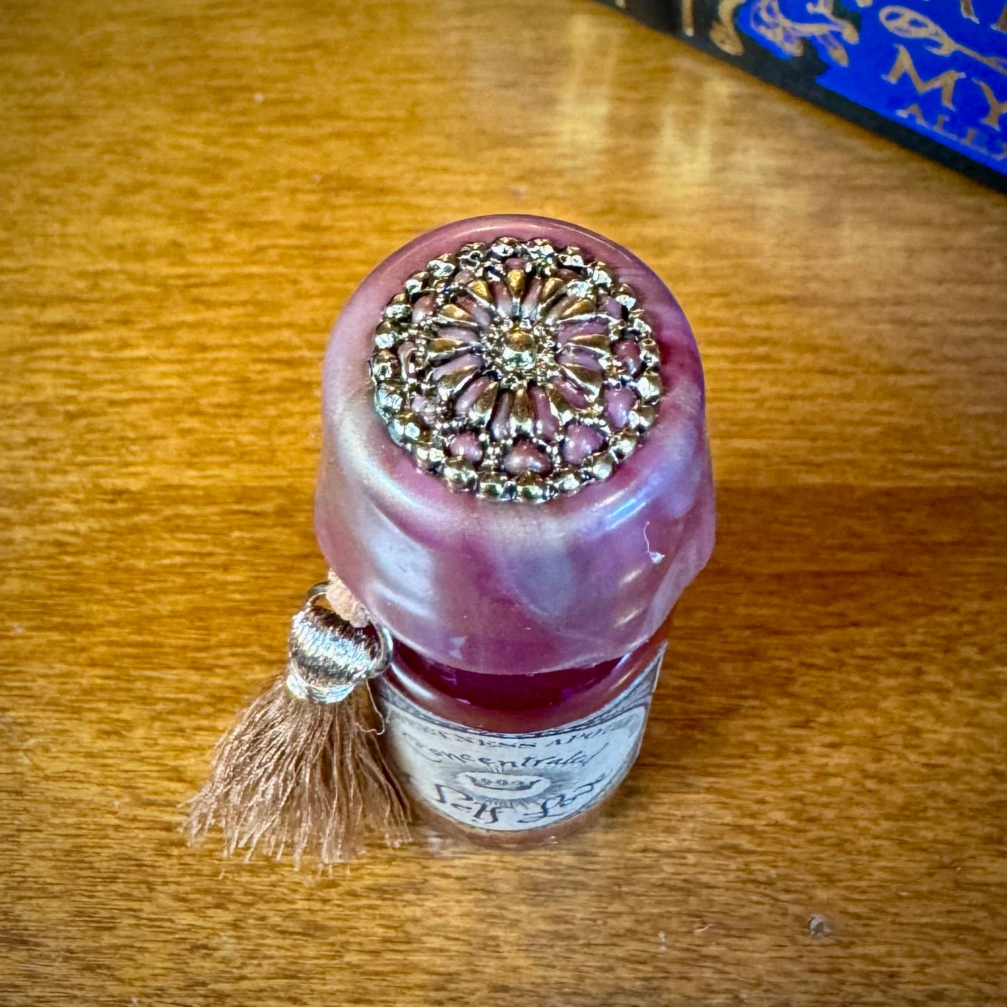 Self Love, A Rose Quartz Infused Mini Potion Bottle Fidget TASSEL