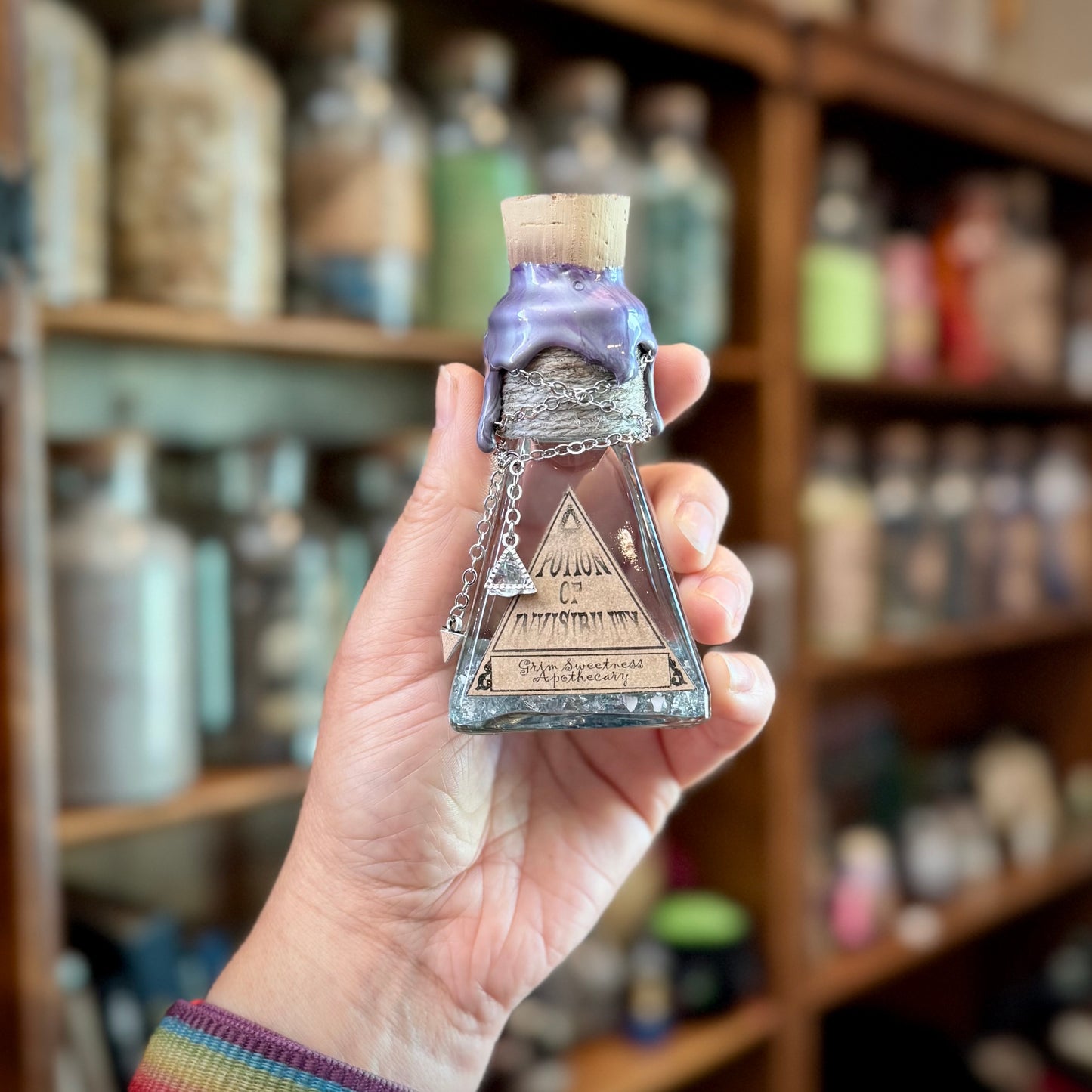 Potion of Invisibility, A Color Changing Potion Bottle Prop