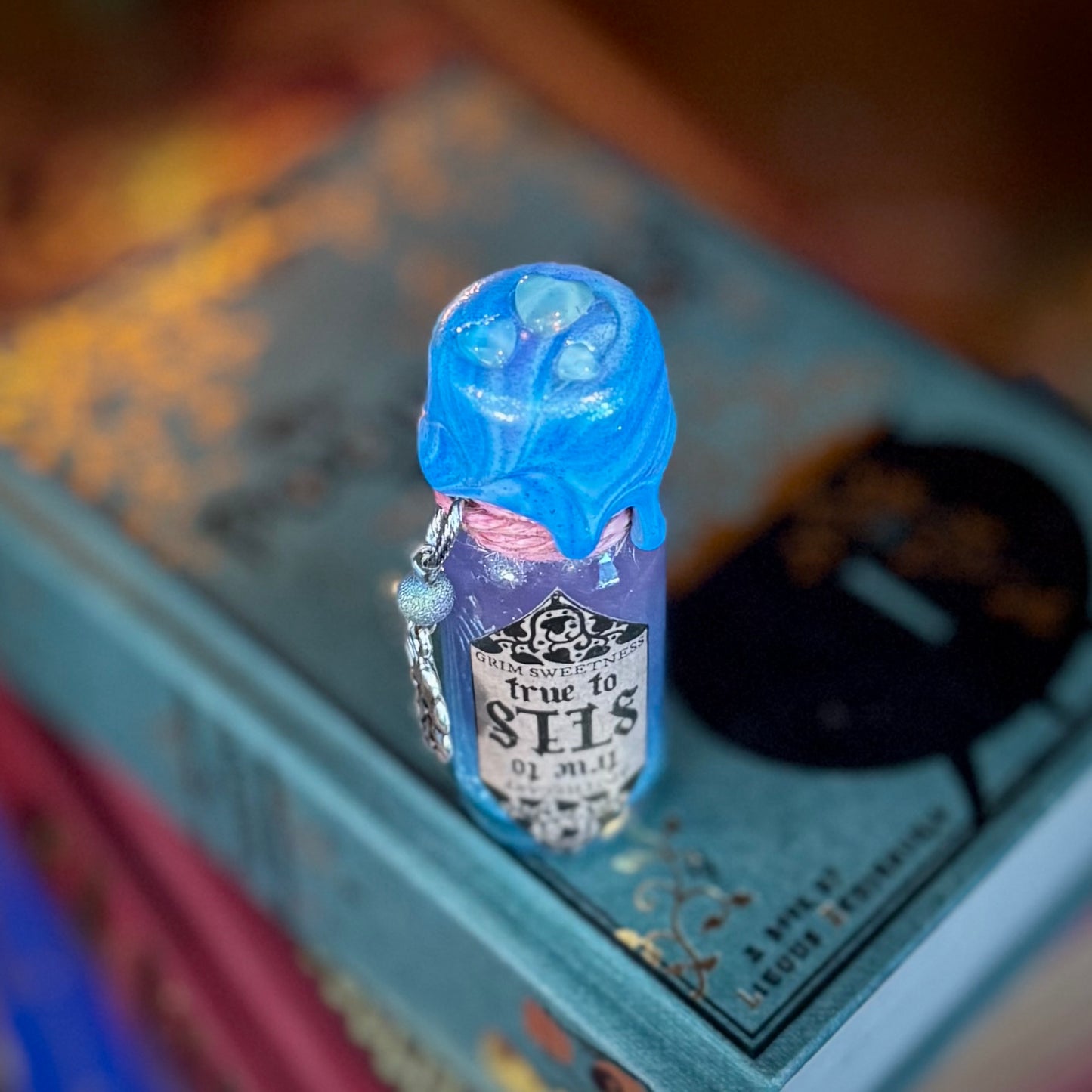 True to Self, A Pink to Blue Color Change Mini Potion Bottle Fidget