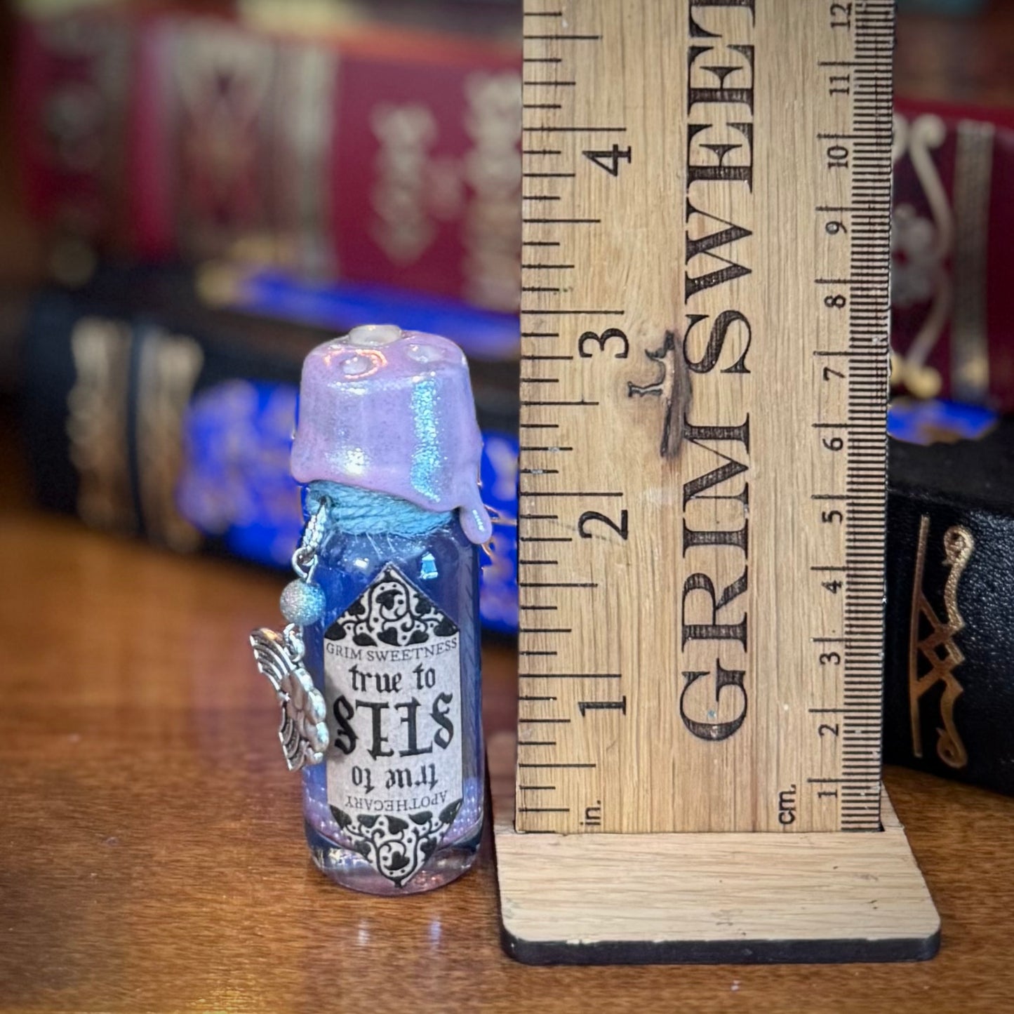 True to Self, A Blue to Pink Color Change Mini Potion Bottle Fidget
