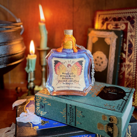 Philter of Flight, A Color Change Fairy Potion Bottle Prop