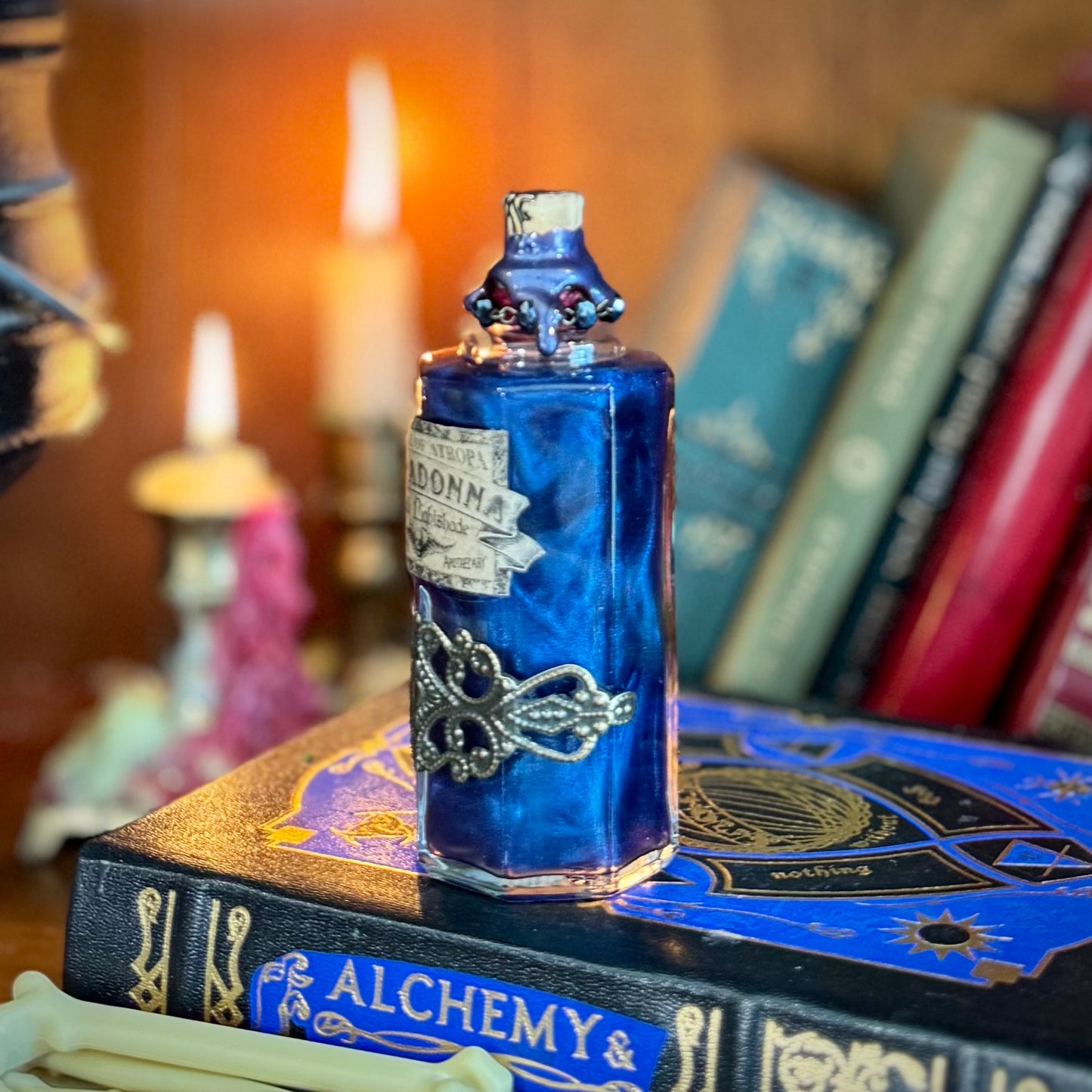 Essence of Belladonna, Deadly Nightshade, Color Change Potion Bottle
