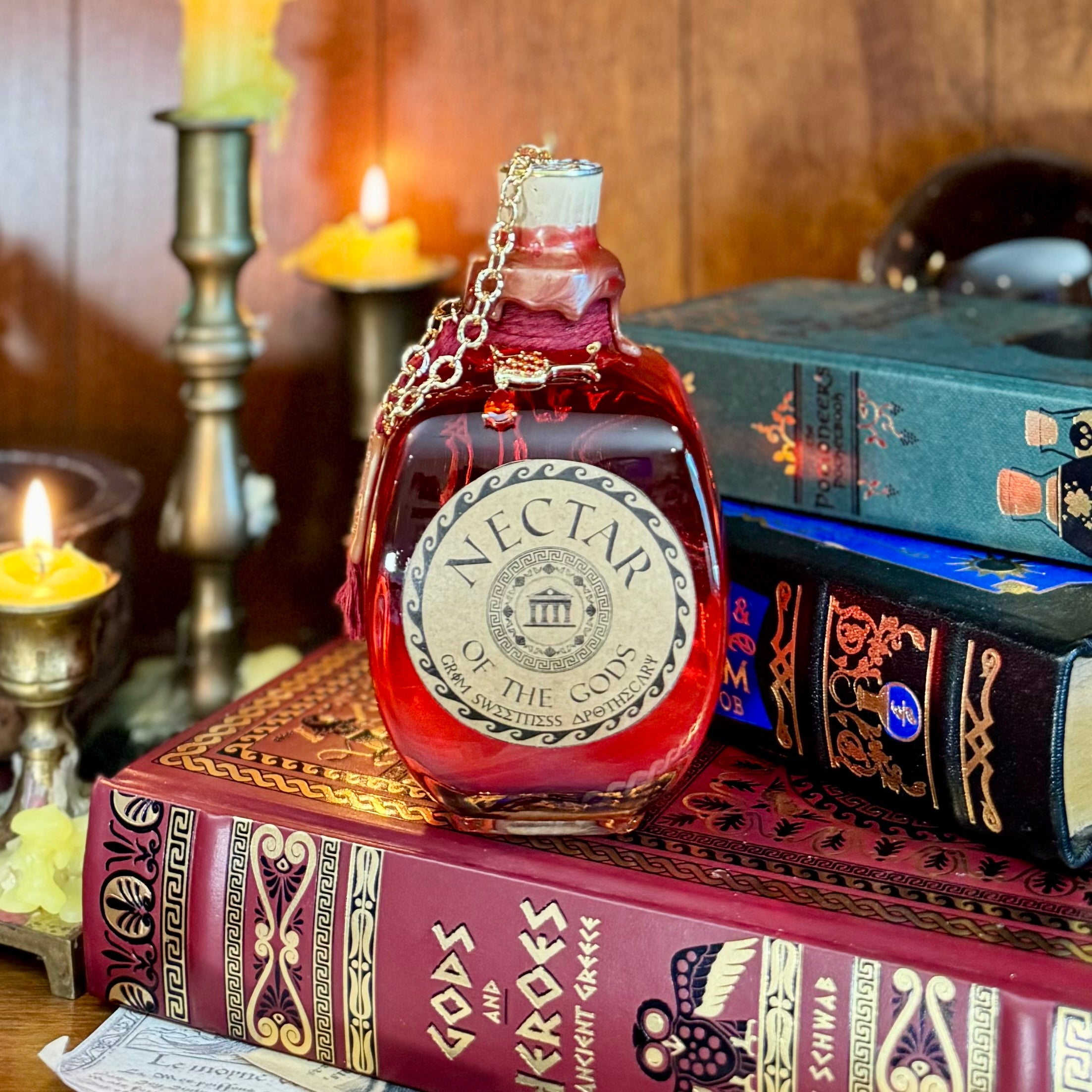 Nectar of the Gods, A Color Shifting Potion Bottle Prop Grim