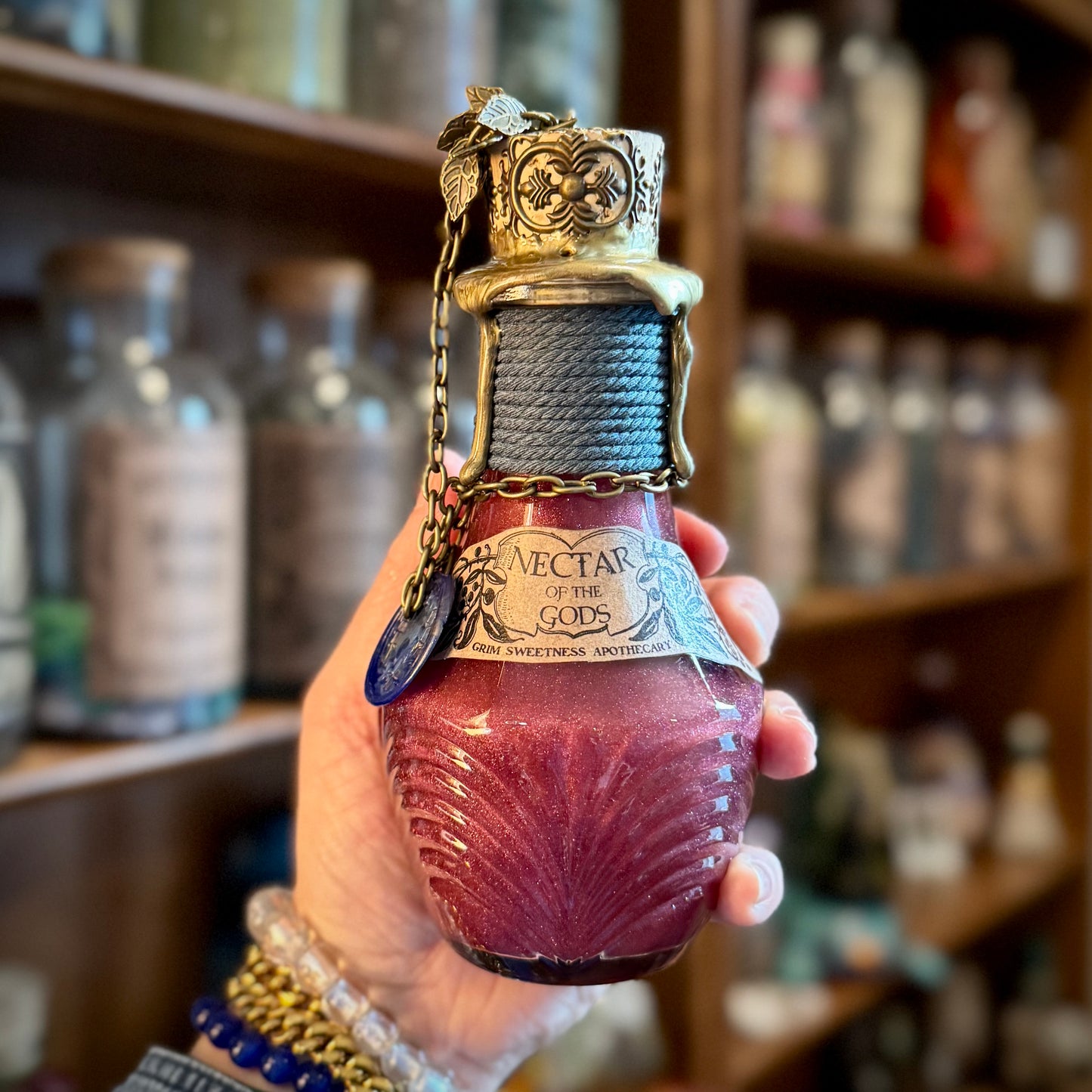Nectar of the Gods, A Color Shifting Potion Bottle Prop
