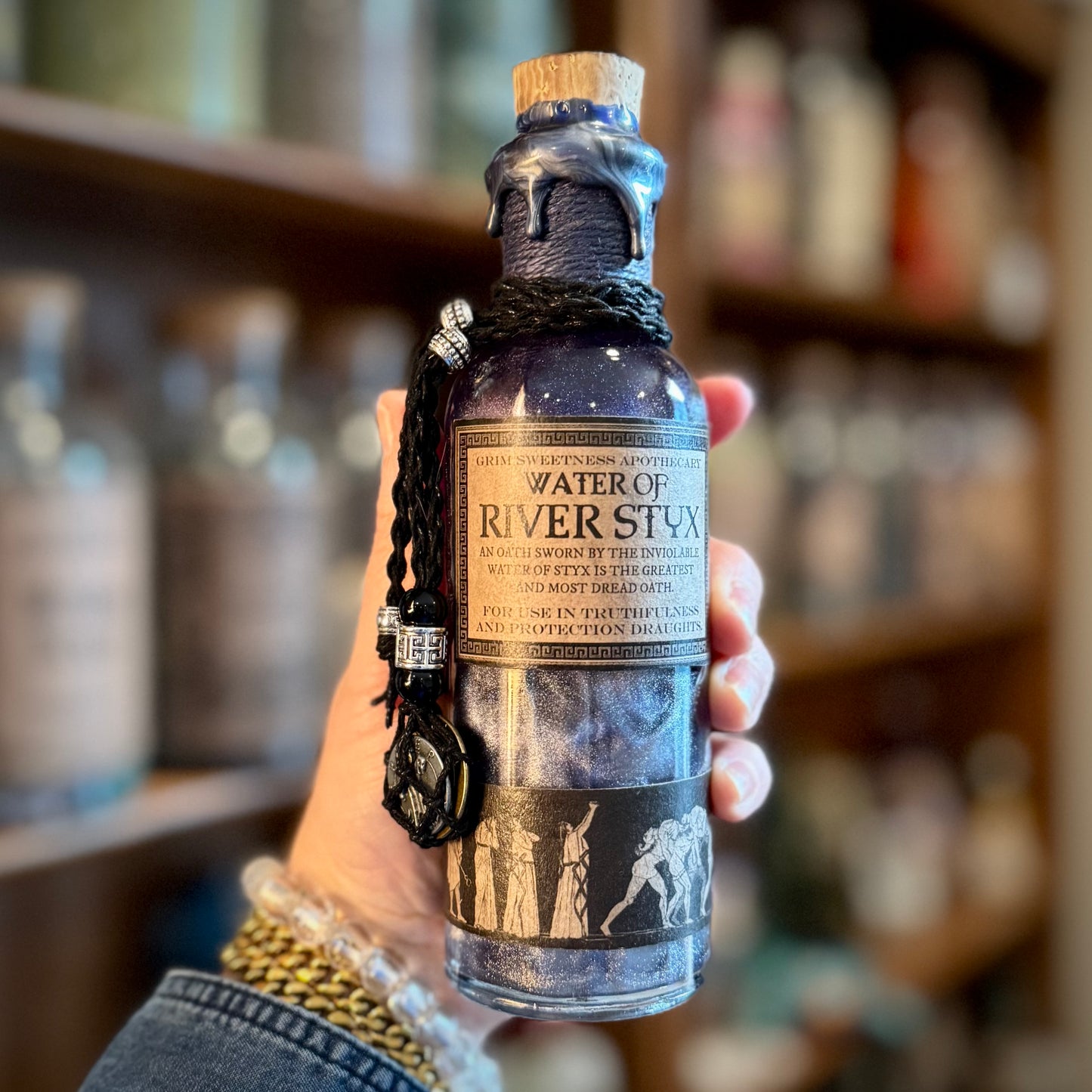 Water of the River Styx, A Decorative, Color Changing Potion Bottle