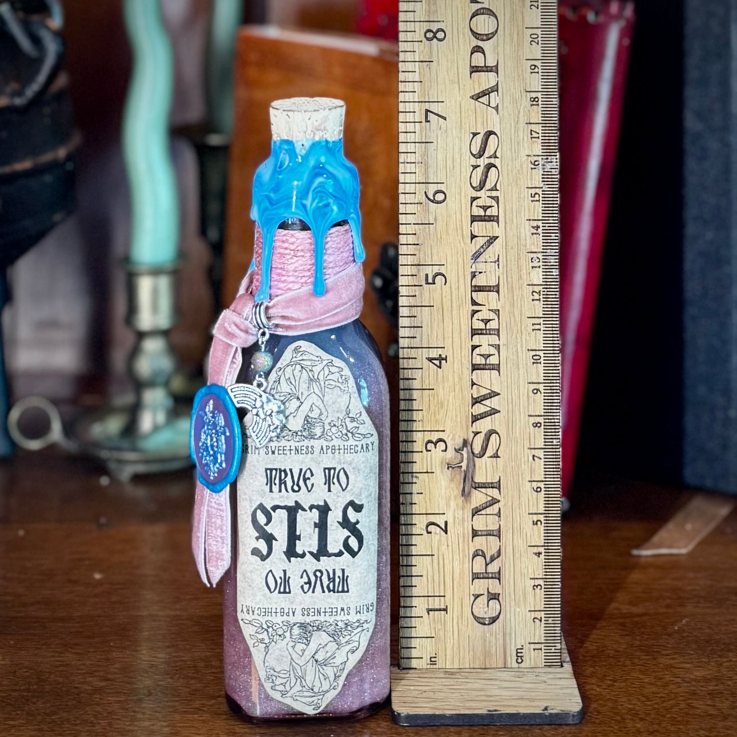 True To Self Potion -BLUE TO PINK- Color Change Potion Bottle Prop