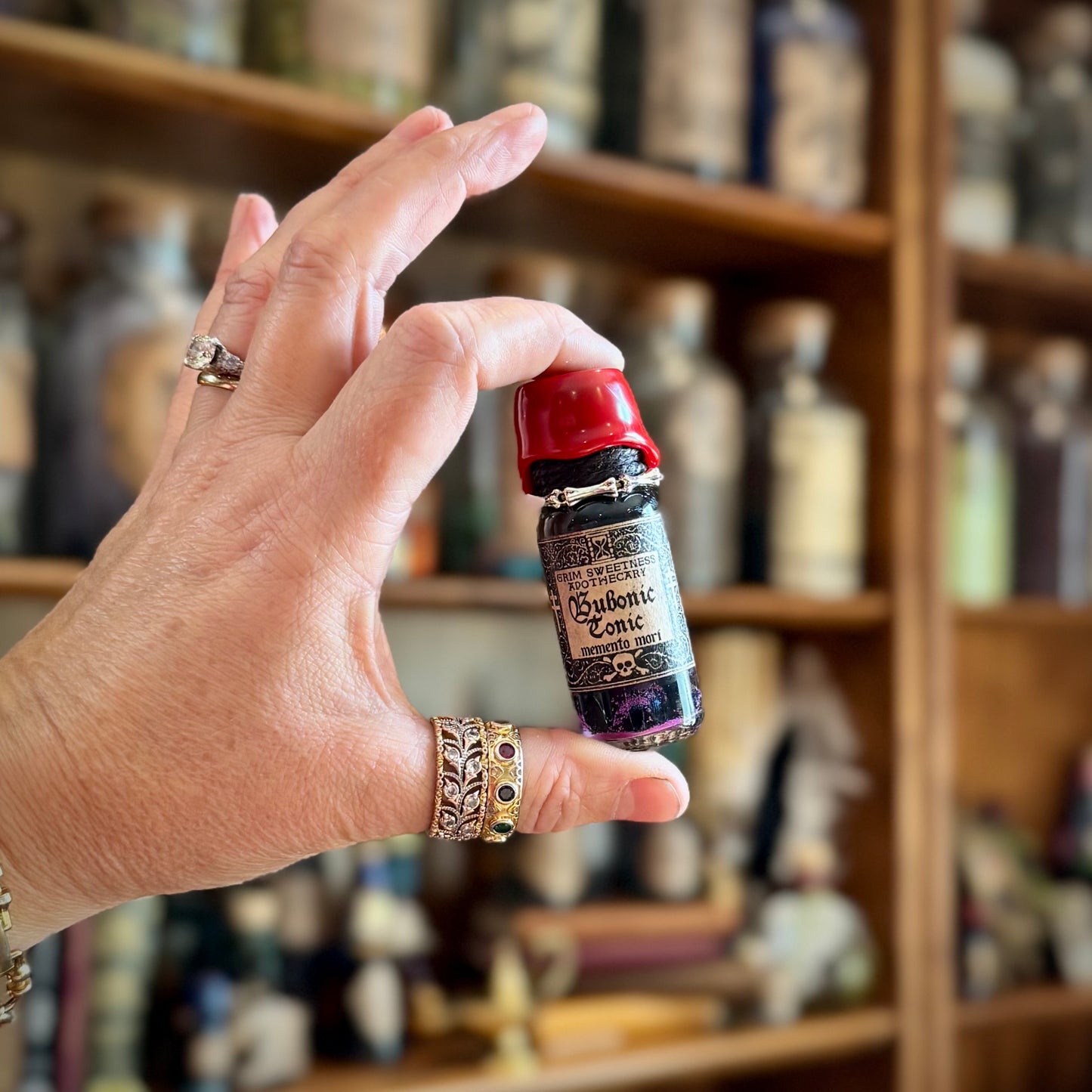 Bubonic Tonic, Black Plague Themed Mini Fidget Potion
