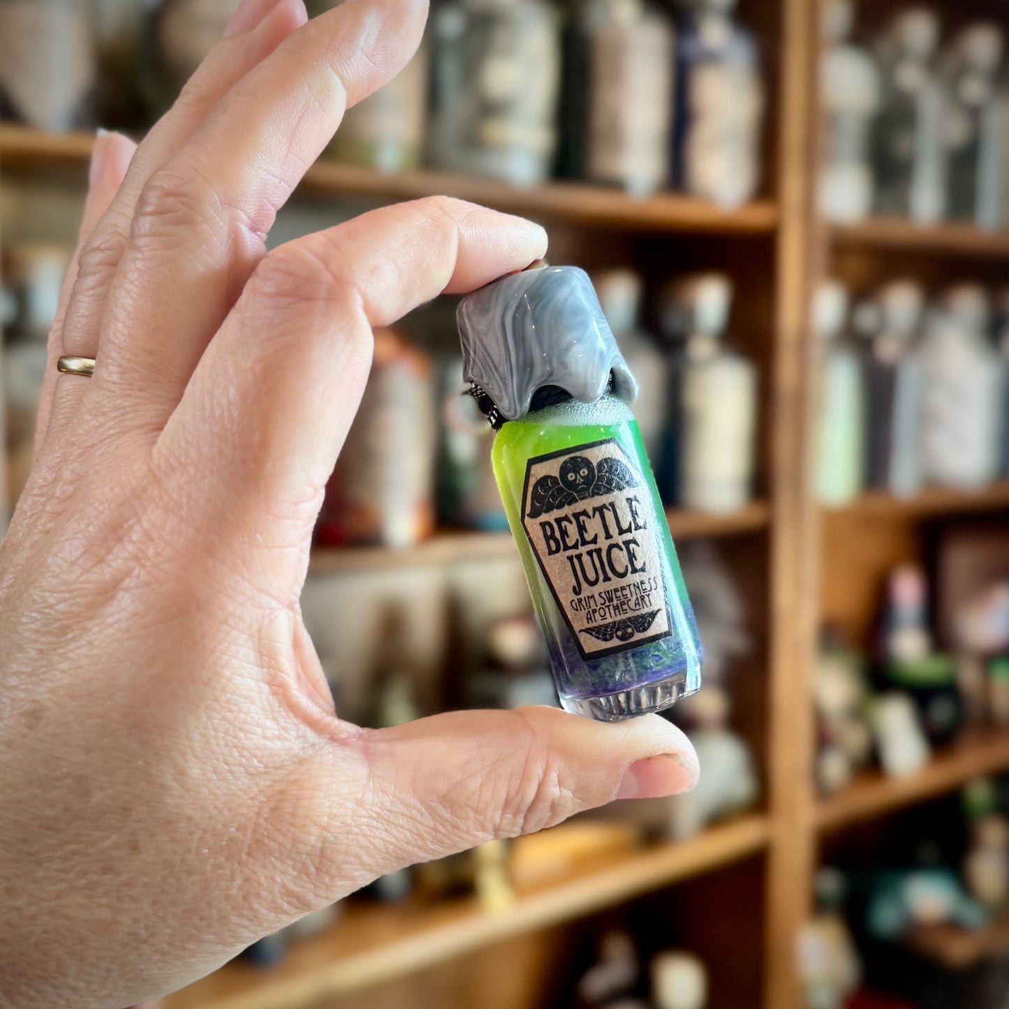 Beetle Juice, Mini Potion Bottle Fidget