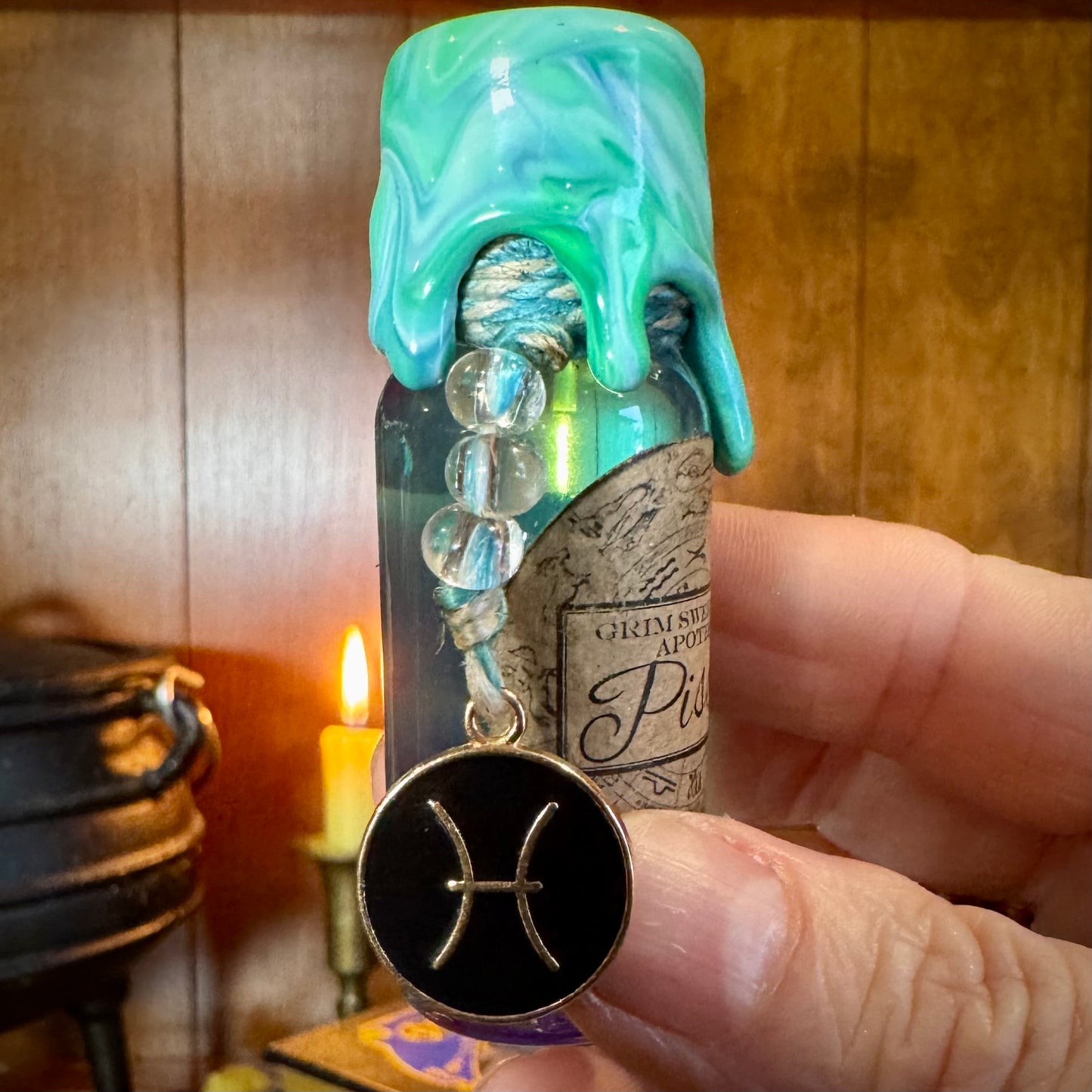 Pisces, A Zodiac Themed Mini Potion Bottle Fidget