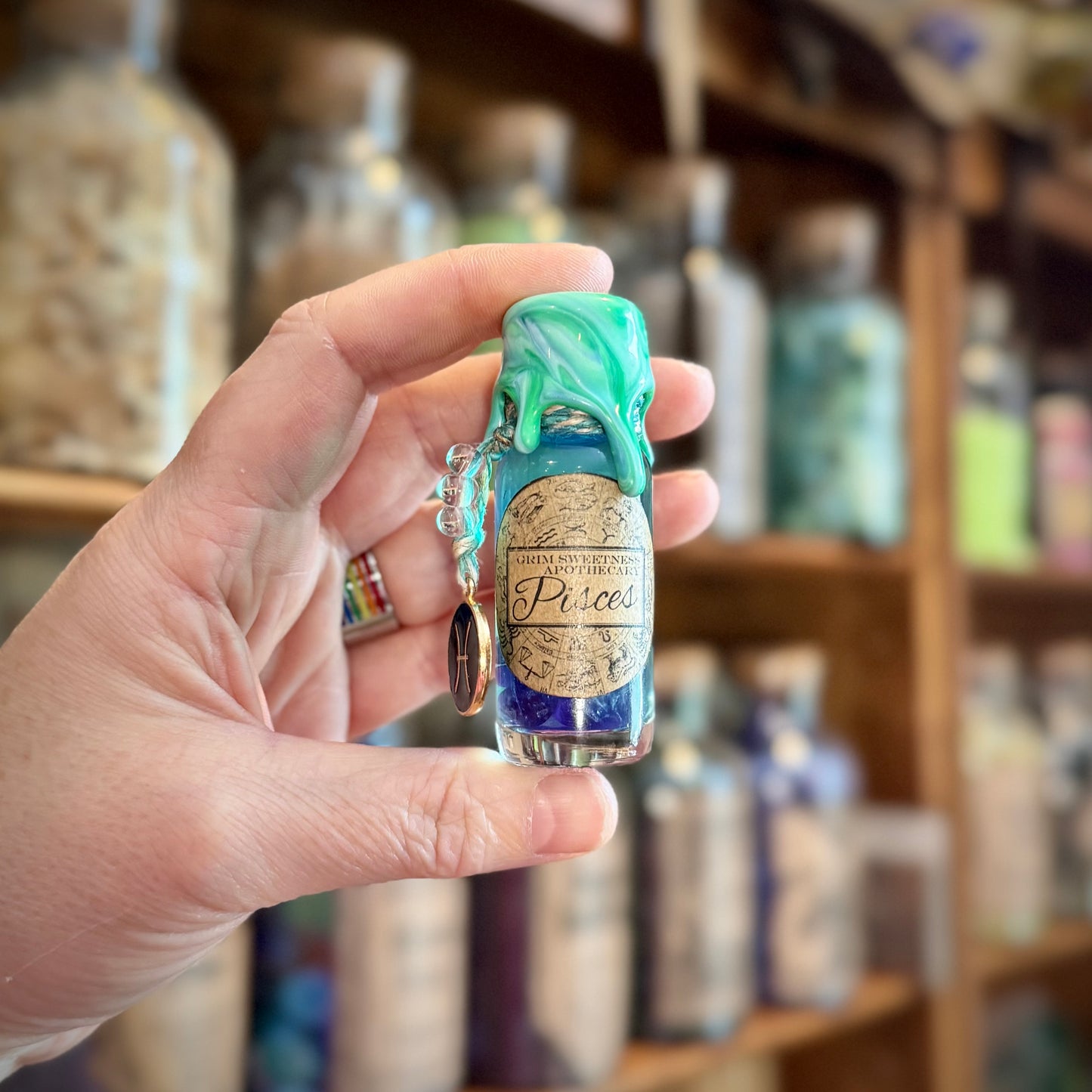 Pisces, A Zodiac Themed Mini Potion Bottle Fidget