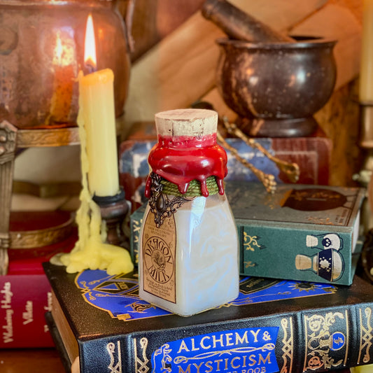 Dragon Milk, A Swirling Potion Bottle Prop