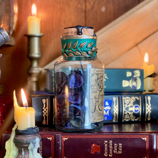 Dried Black Hellebore, A Decorative Apothecary Jar