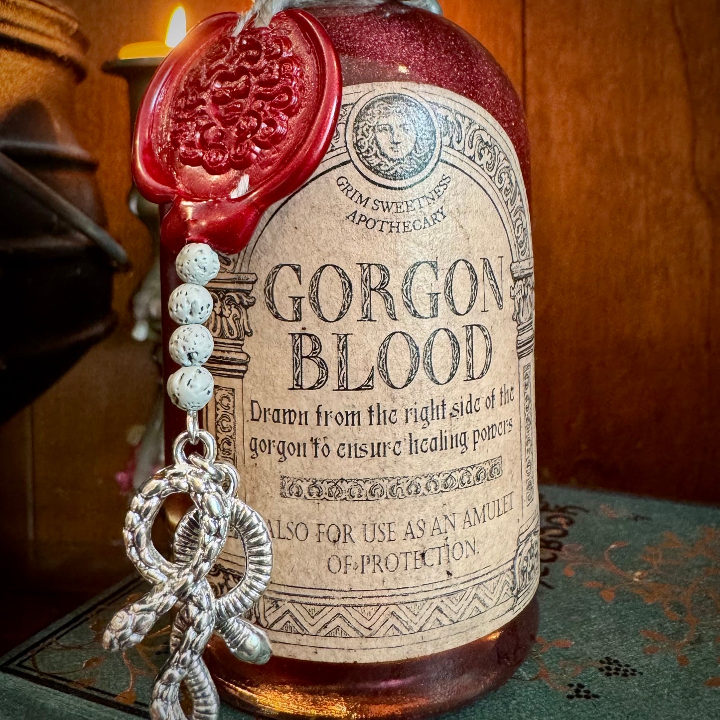 Gorgon Blood, Color Changing Potion Bottle Prop