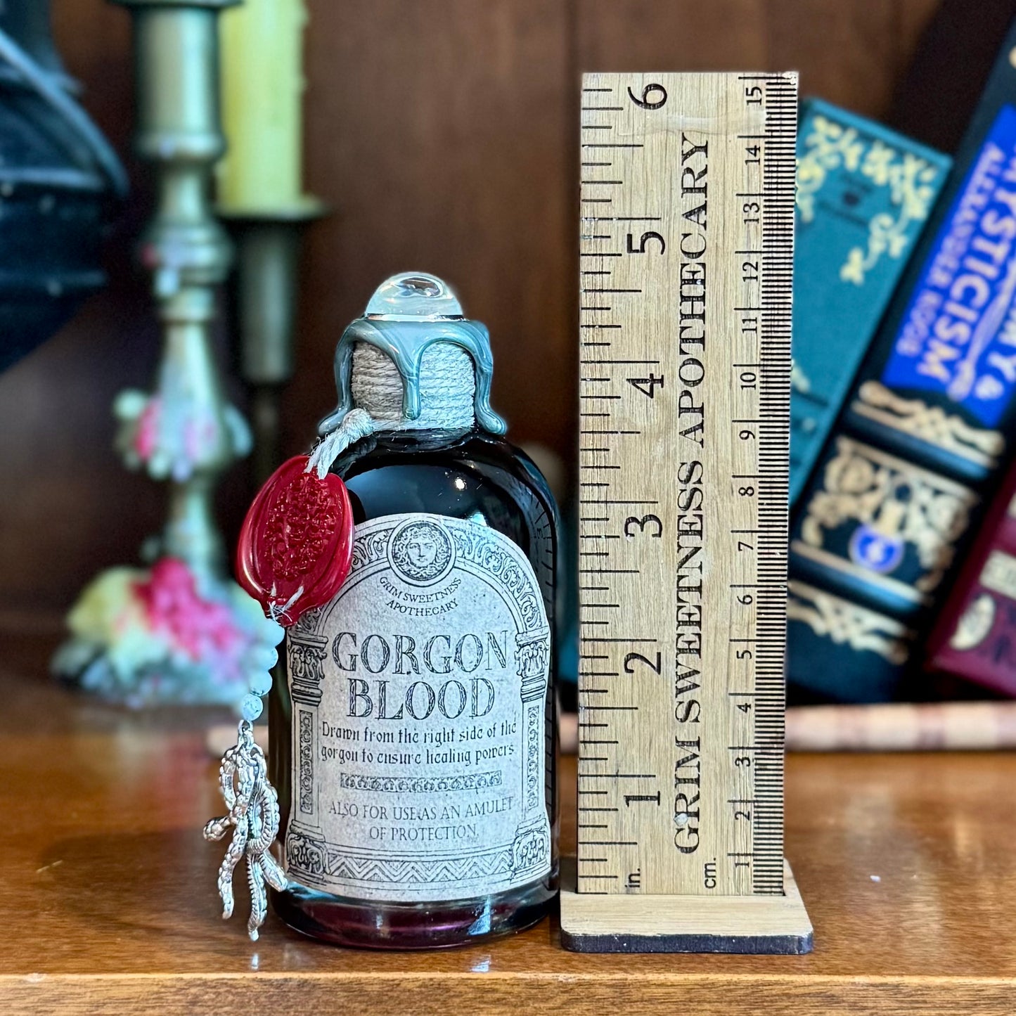 Gorgon Blood, Color Changing Potion Bottle Prop