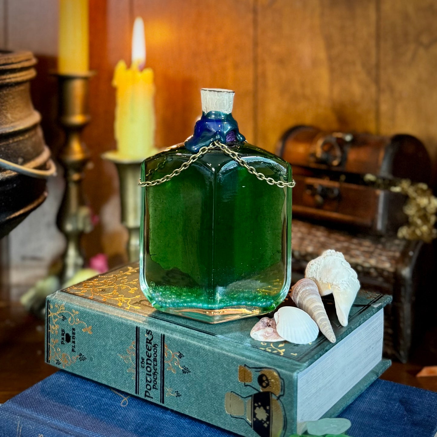 Mermaid Blood, A Color Shifting Potion Bottle Prop