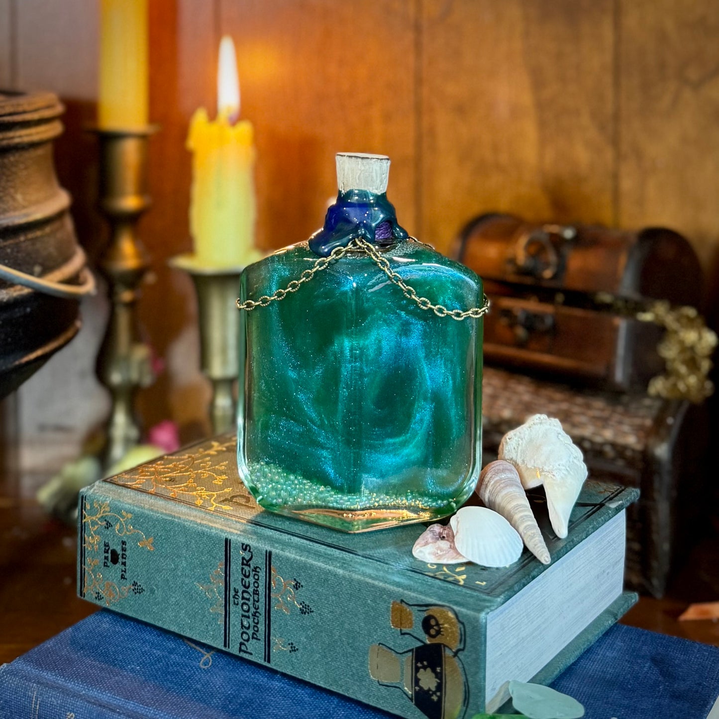 Mermaid Blood, A Color Shifting Potion Bottle Prop