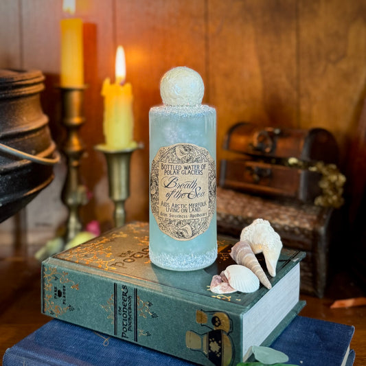 Breath of the Sea, Arctic Mermaid Swirling Potion Bottle Prop