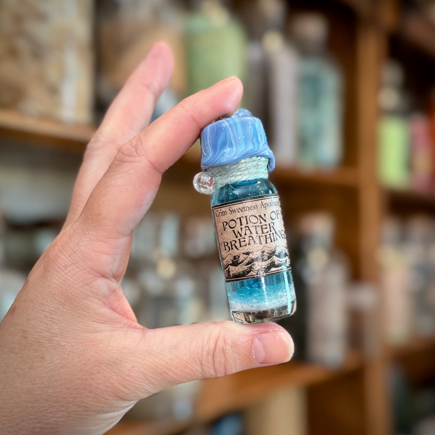 Potion of Water Breathing, A Mini Potion Bottle Fidget