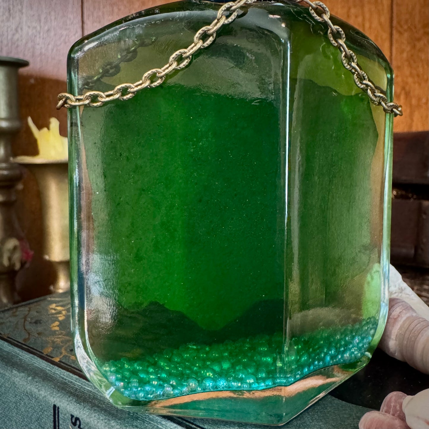 Mermaid Blood, A Color Shifting Potion Bottle Prop