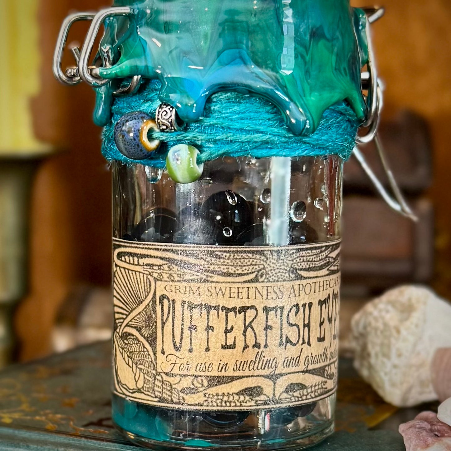 Pufferfish Eyes, A Potion Ingredient, Apothecary Jar Prop