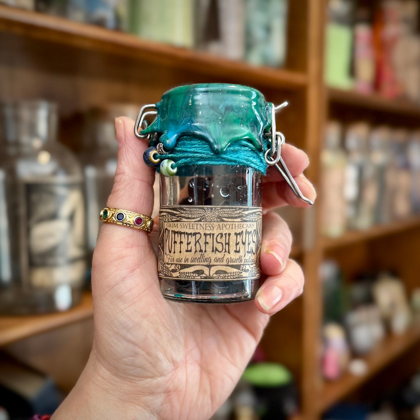Pufferfish Eyes, A Potion Ingredient, Apothecary Jar Prop