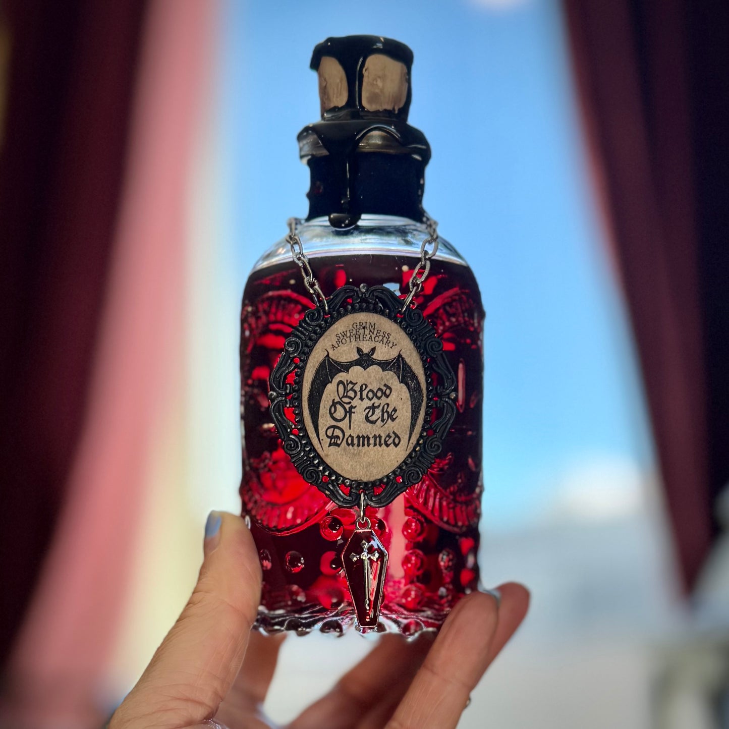 Vampire Blood, Blood of the Damned Potion Bottle Decor