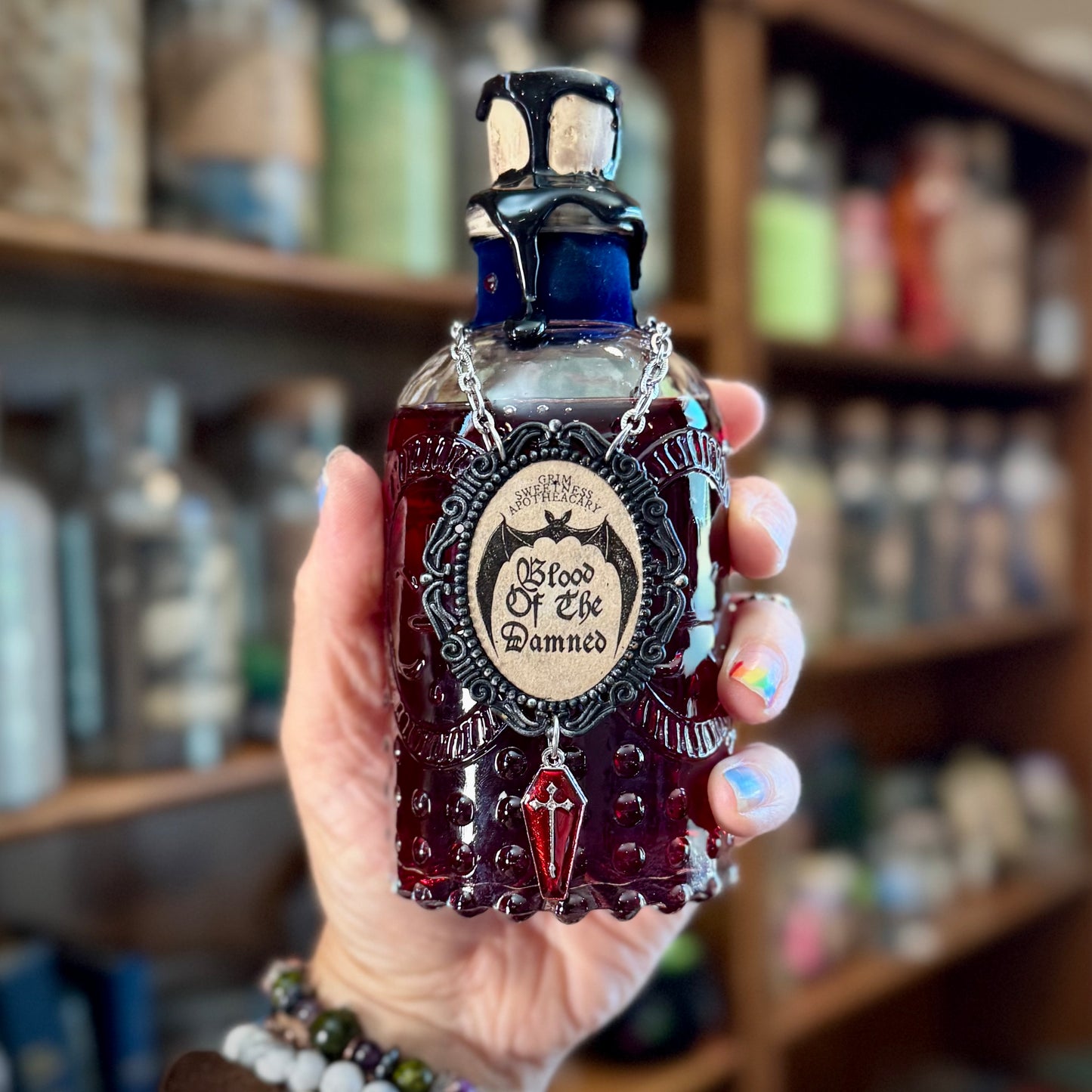 Vampire Blood, Blood of the Damned Potion Bottle Decor