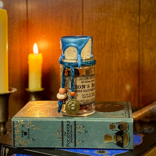 Lions Mane, Dried Jellyfish Ephyra, A Decorative Apothecary Jar