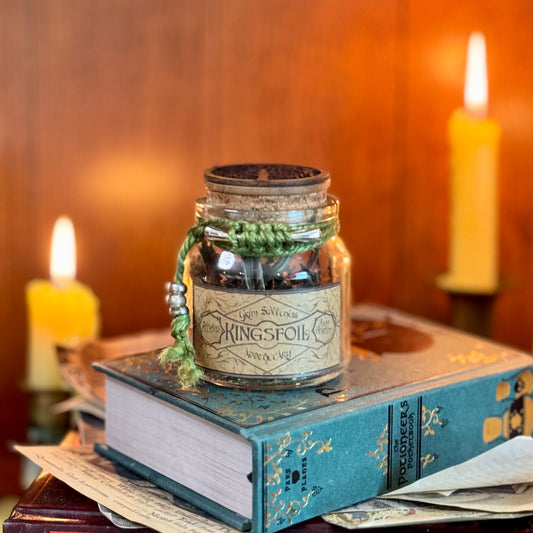 Kingsfoil, A Fantasy Decorative Apothecary Jar Prop
