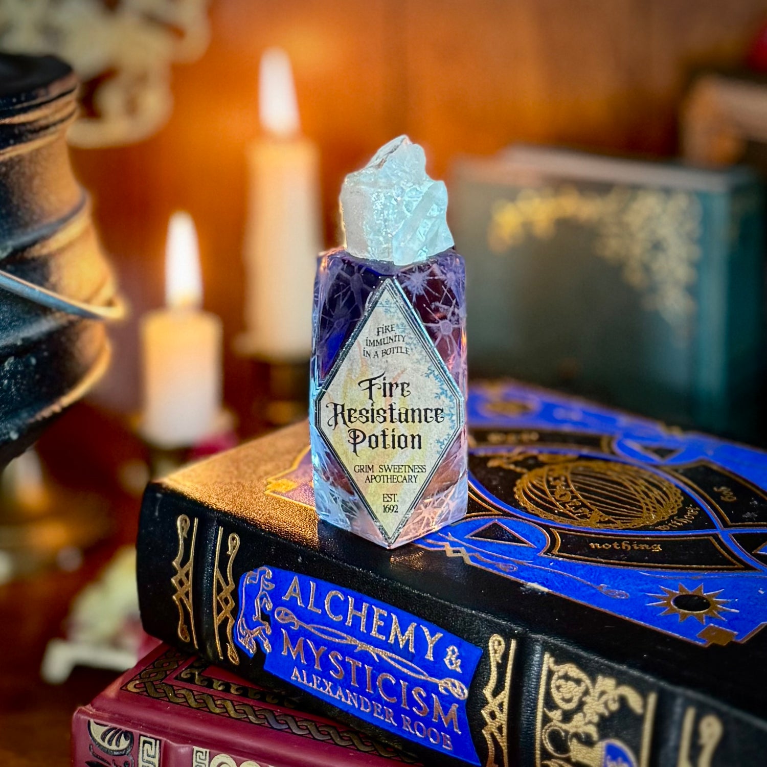 Fire Resistance Potion, A Color Changing Potion Bottle Prop