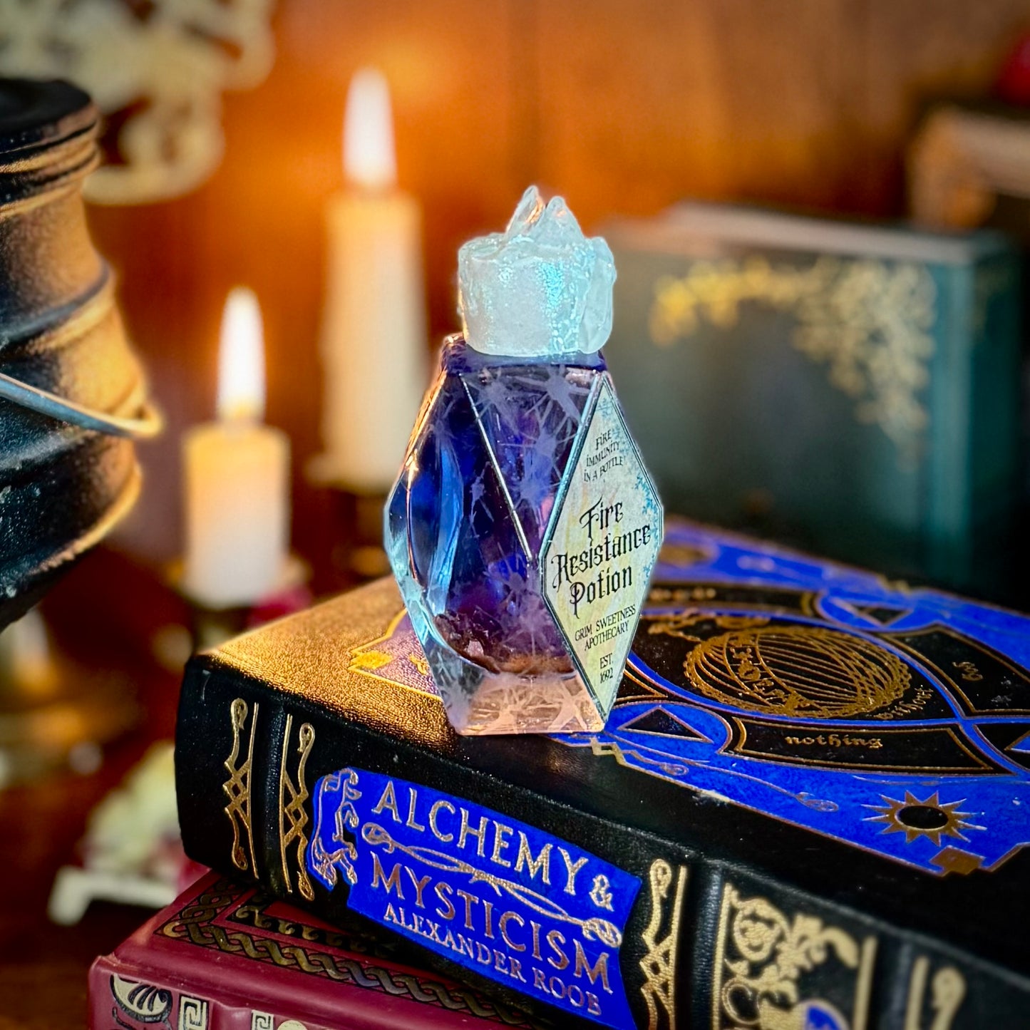Fire Resistance Potion, A Color Changing Potion Bottle Prop