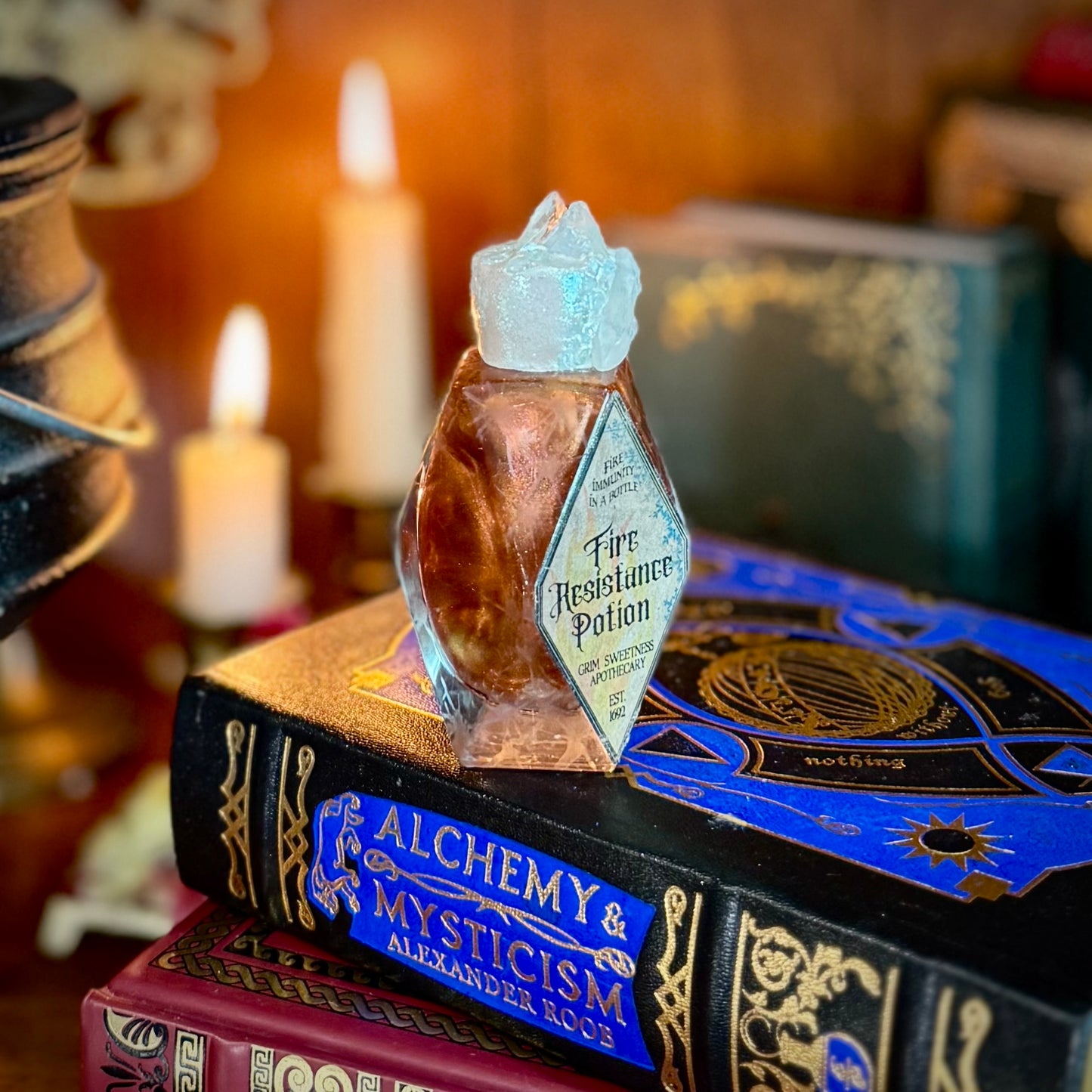 Fire Resistance Potion, A Color Changing Potion Bottle Prop