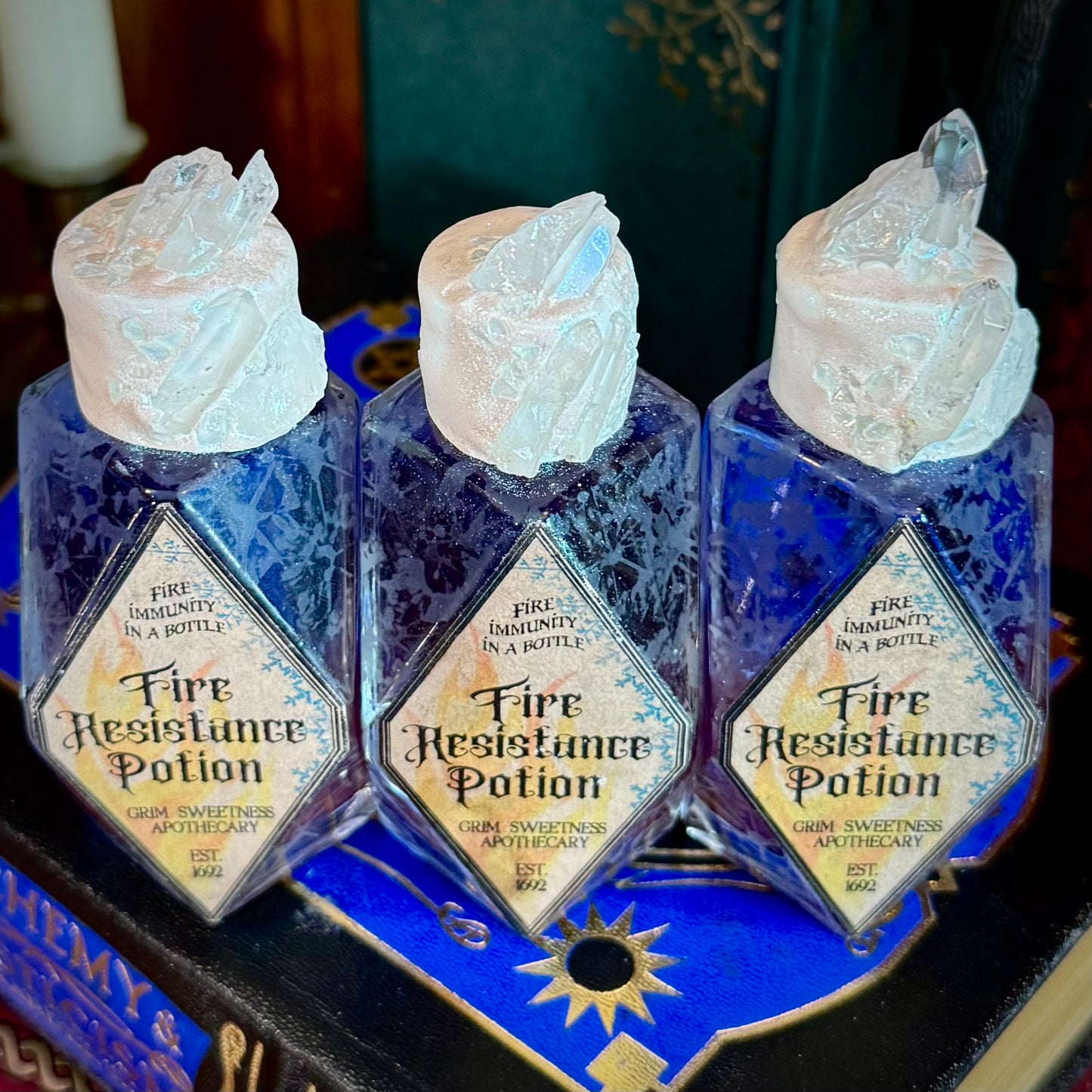 Fire Resistance Potion, A Color Changing Potion Bottle Prop