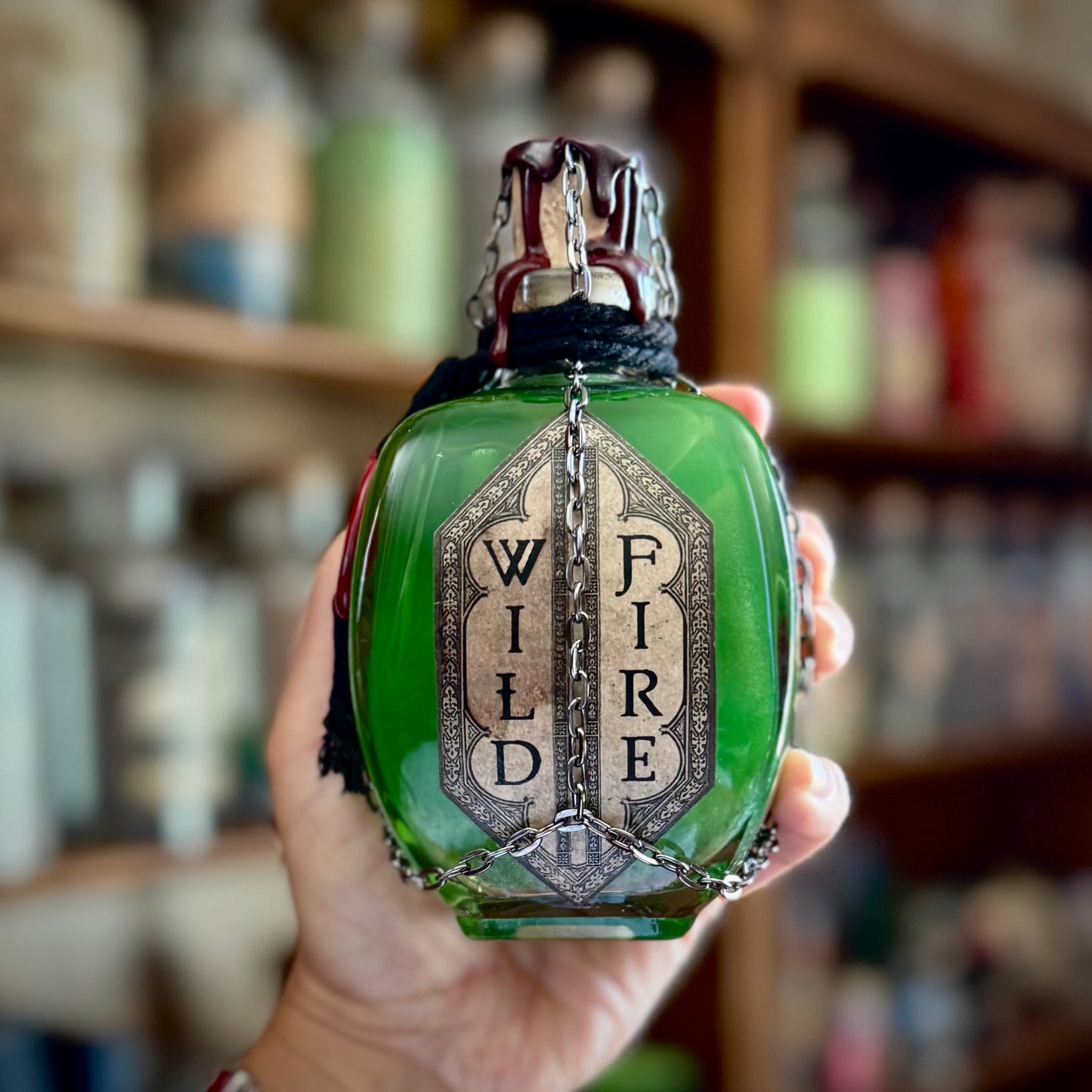 Wildfire, A Glowy Color Shifting Decorative Potion Bottle Prop