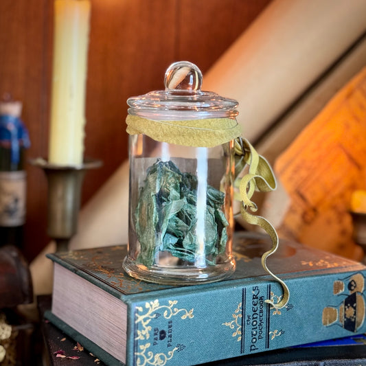 Orchid Sprite Wings, A Decorative Apothecary Jar