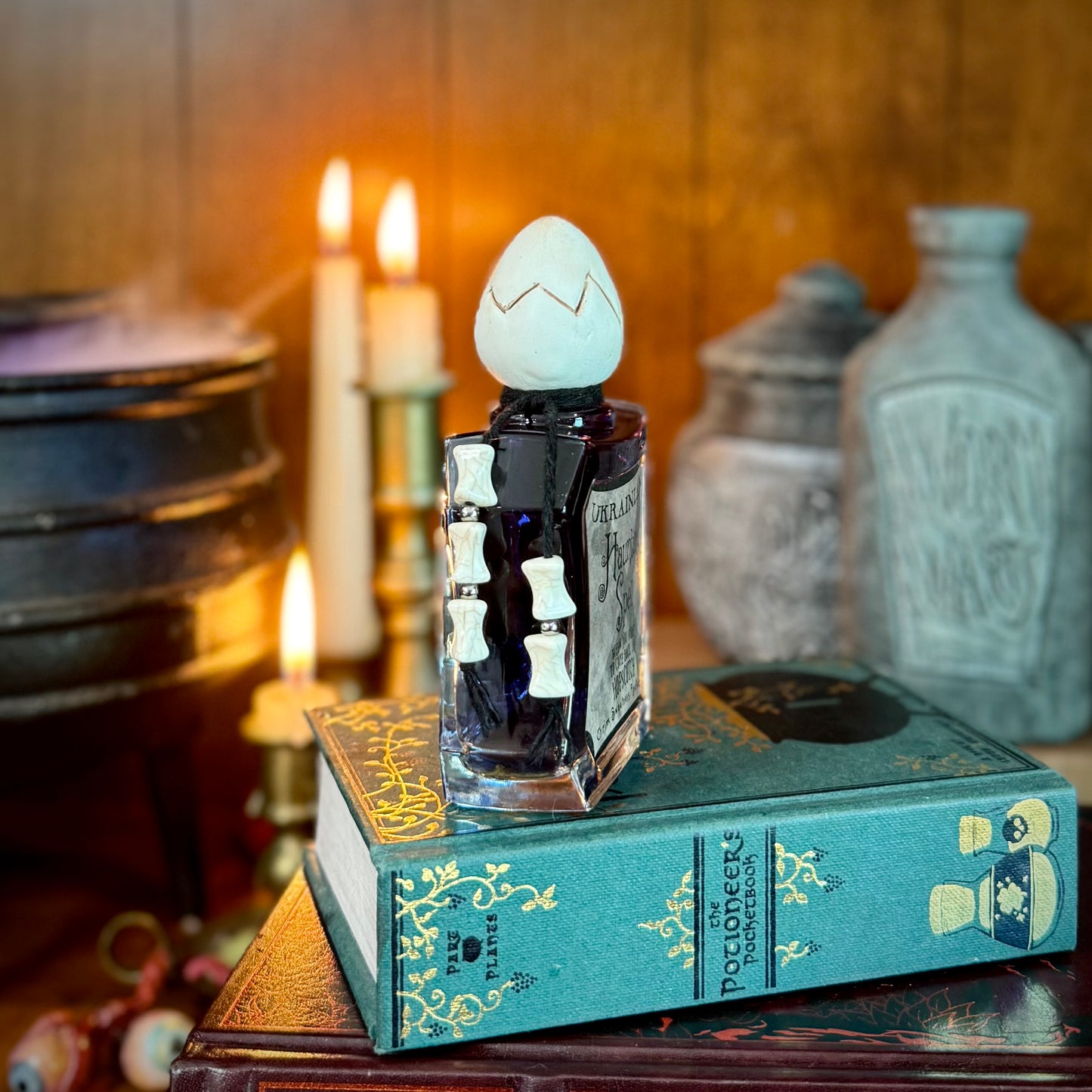 Ukrainian Haunting Spell, A Color-Changing Potion Bottle Prop