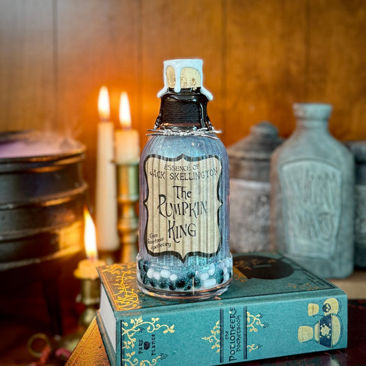 Essence of Jack Skellington, The Pumpkin King Color Changing Decorative Potion Bottle
