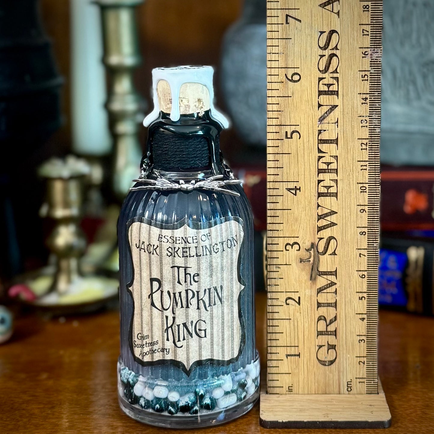 Essence of Jack Skellington, The Pumpkin King Color Changing Decorative Potion Bottle
