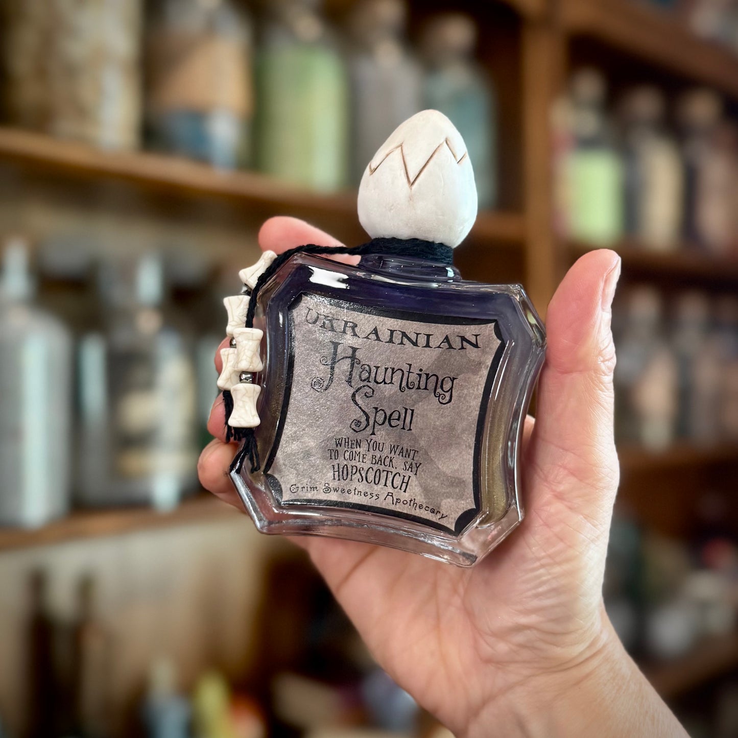 Ukrainian Haunting Spell, A Color-Changing Potion Bottle Prop