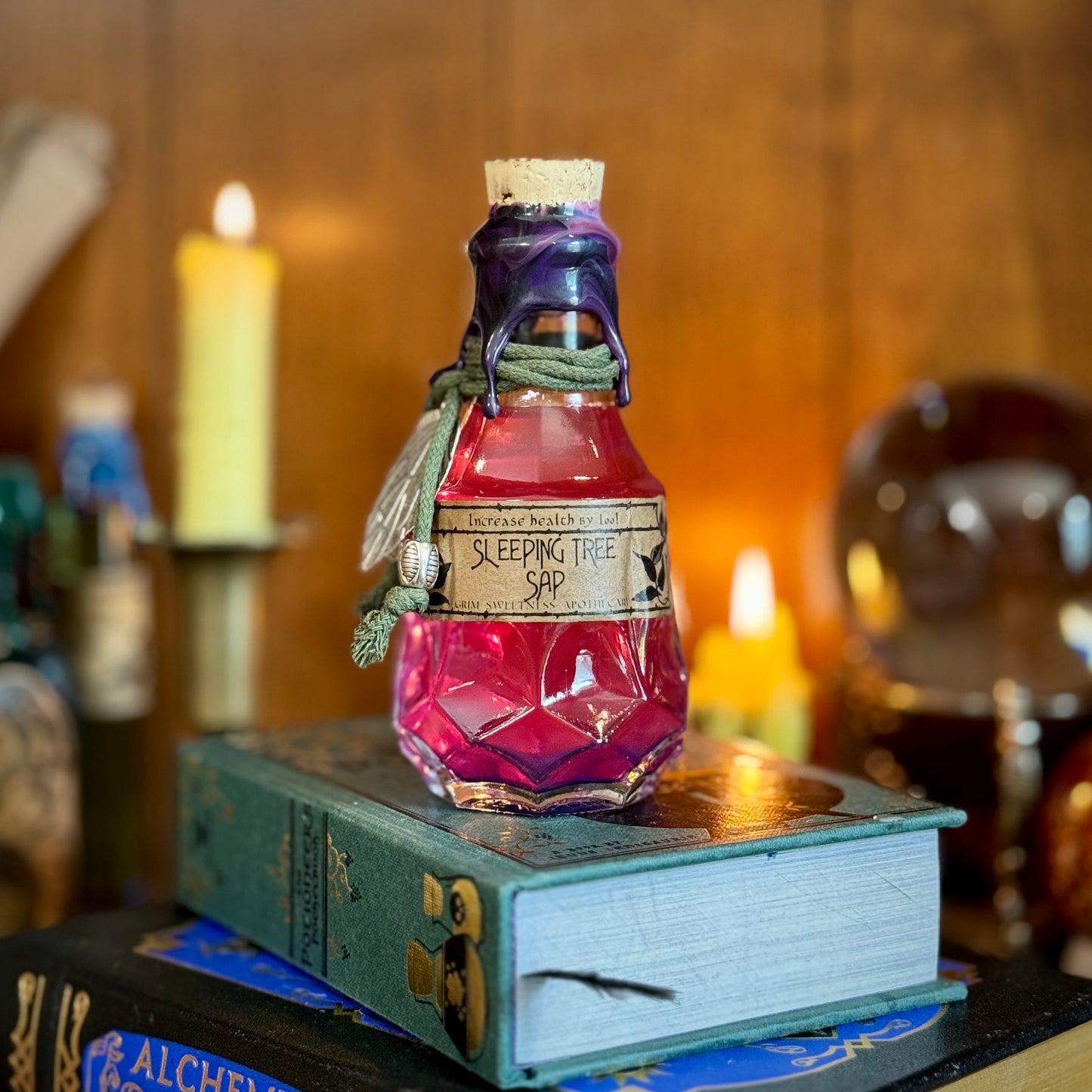 Sleeping Tree Sap, A Color Changing Potion Bottle Prop