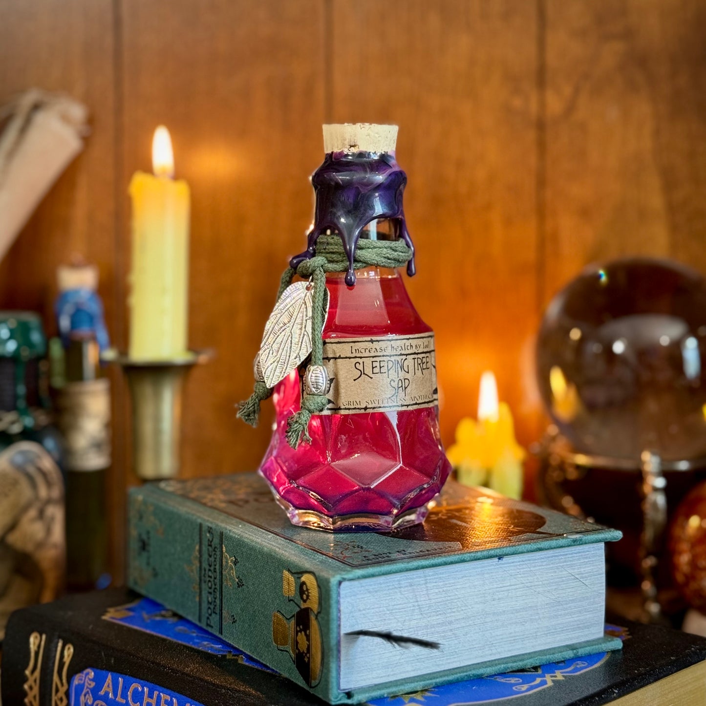 Sleeping Tree Sap, A Color Changing Potion Bottle Prop