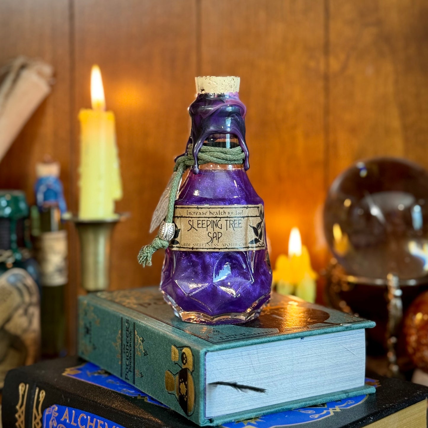 Sleeping Tree Sap, A Color Changing Potion Bottle Prop