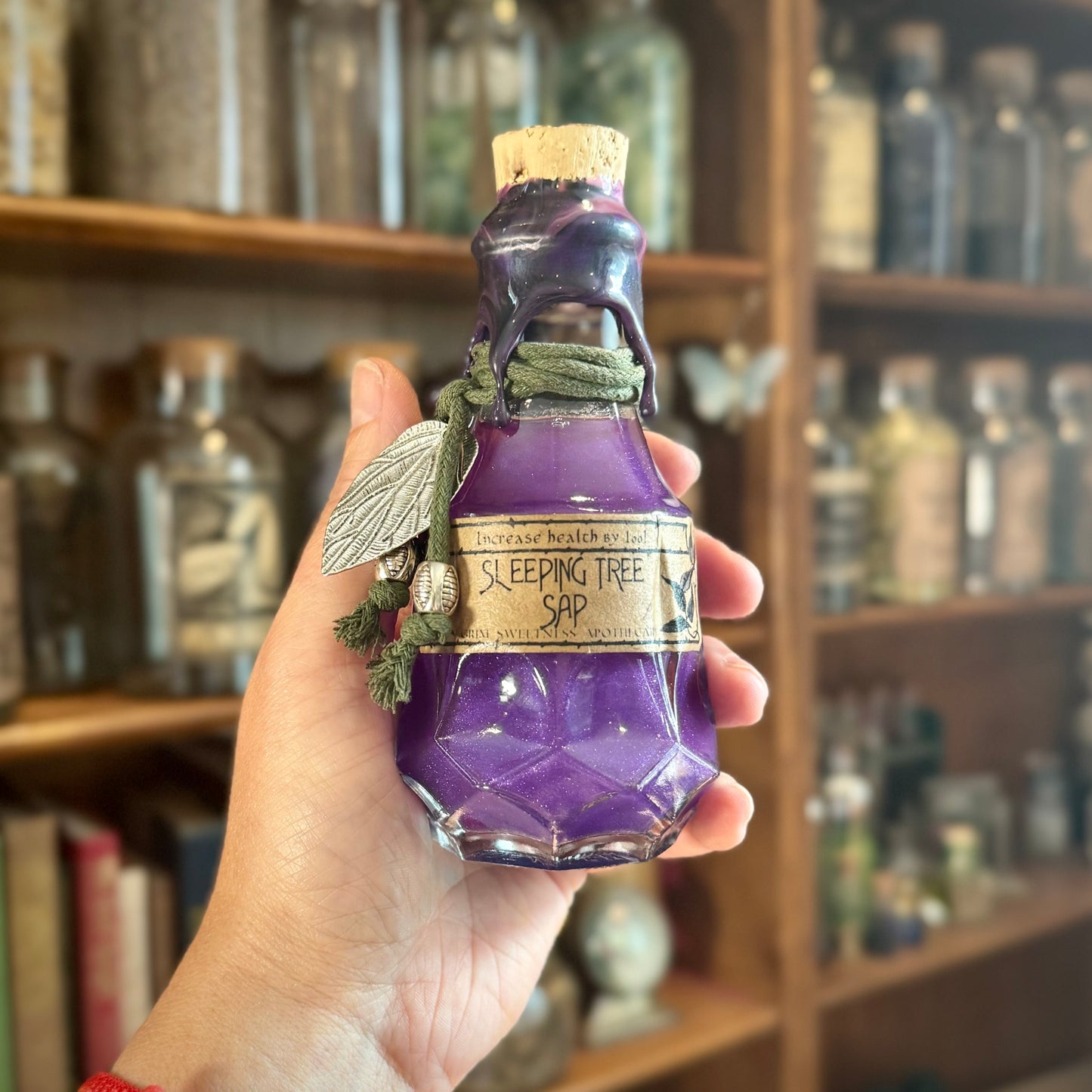 Sleeping Tree Sap, A Color Changing Potion Bottle Prop