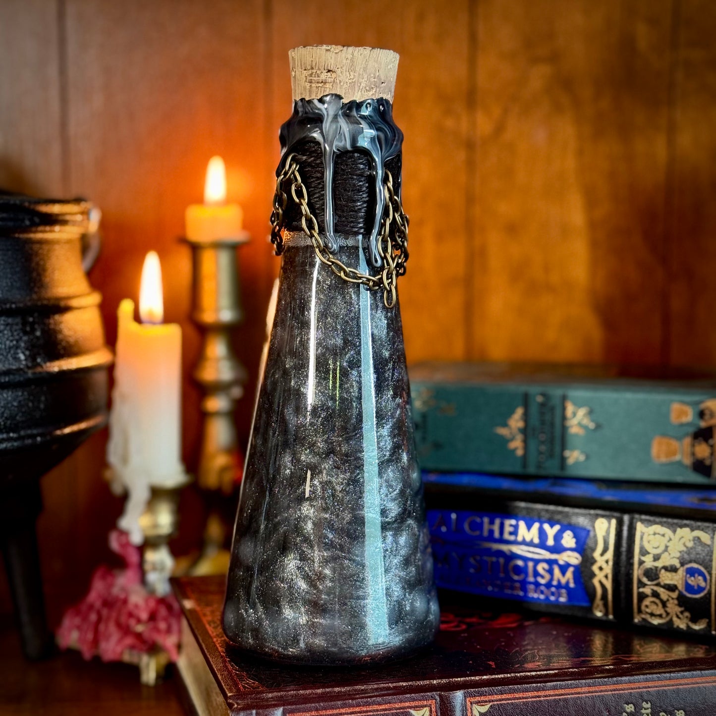 Bottled Orbs, A Ghostly Color-Changing Potion Bottle Prop