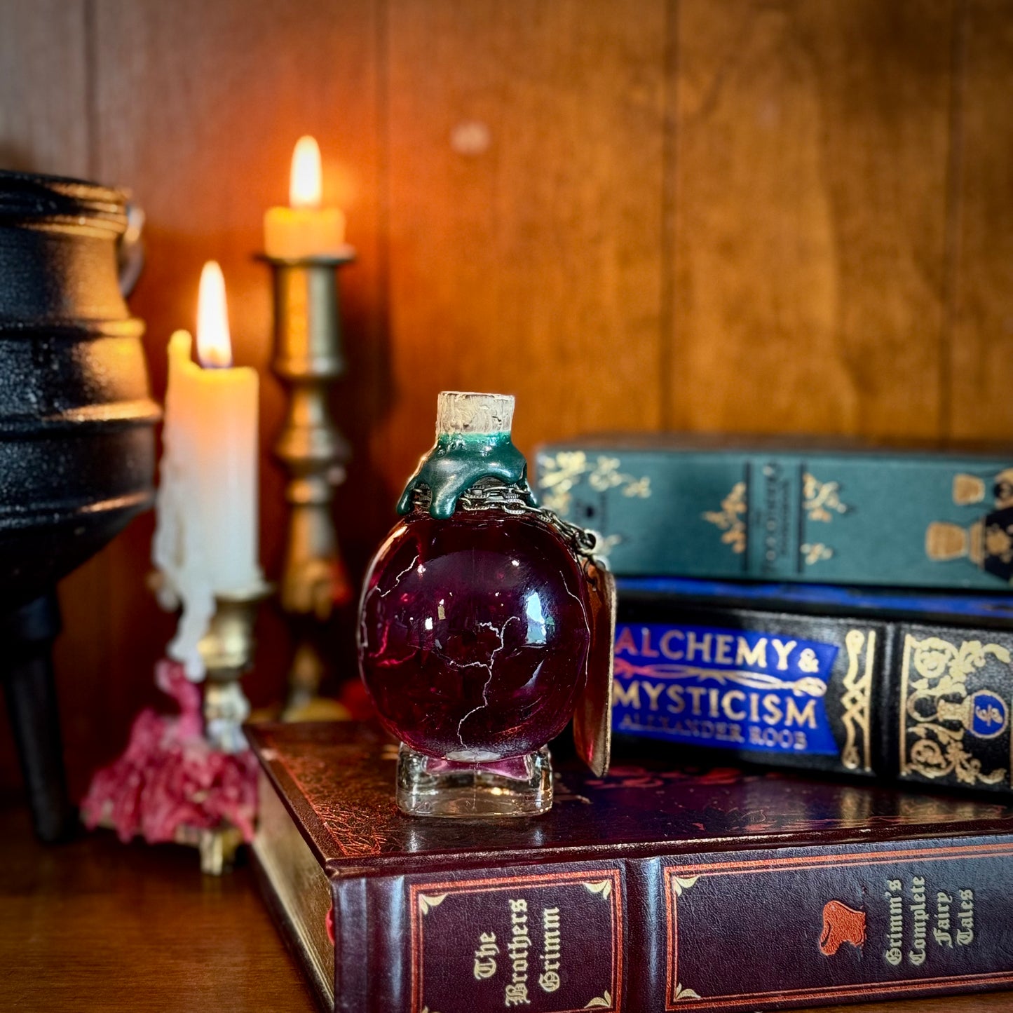 Small Elixir of Oleander, A Color Changing Potion Bottle Prop