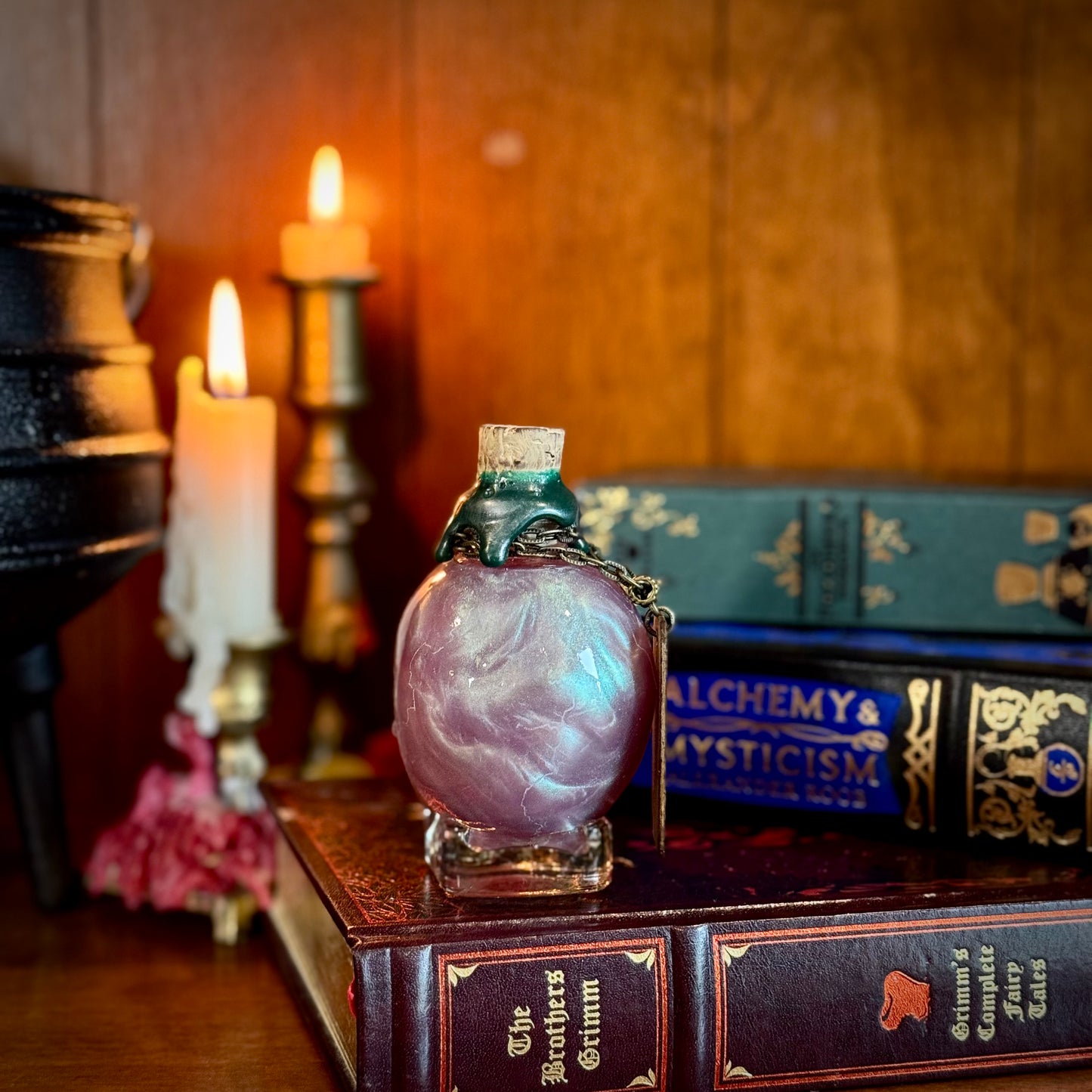 Small Elixir of Oleander, A Color Changing Potion Bottle Prop